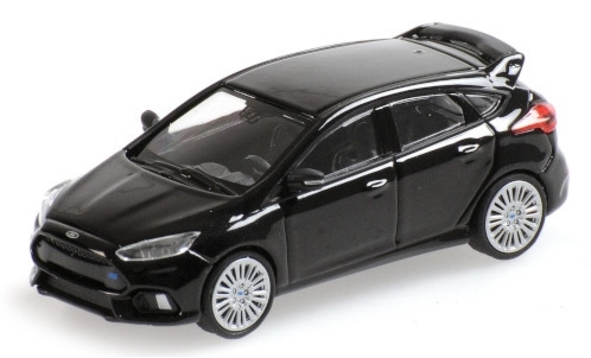 Ford Focus 1/87 Minichamps RS metallic zwart 2018 modelauto