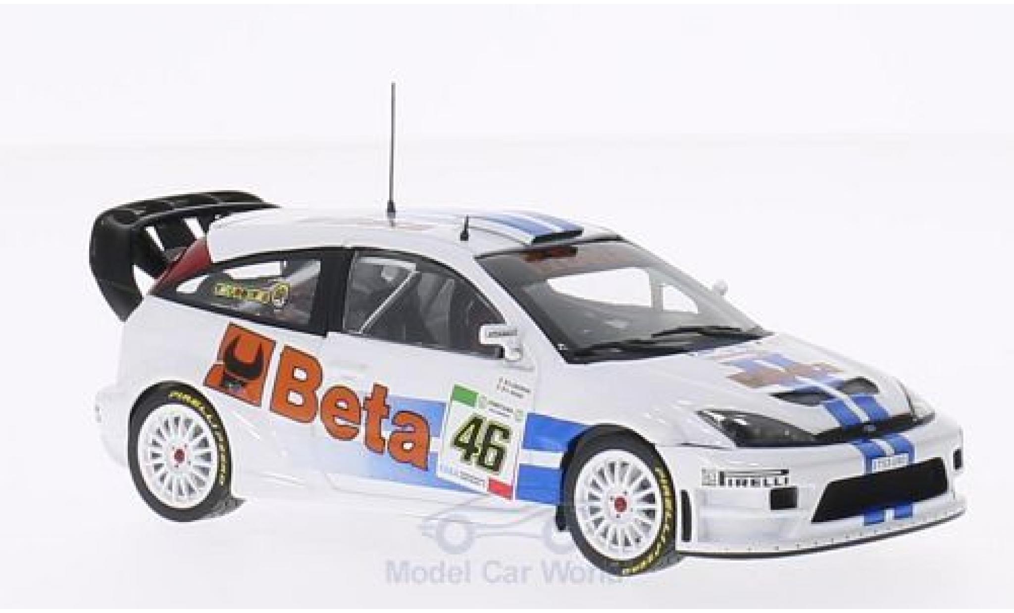 Ford Focus 1/43 Minichamps WRC No.46 Beta Rallye Monza 2007 V.Rossi Collection V.Rossi/C.Cassina modelauto