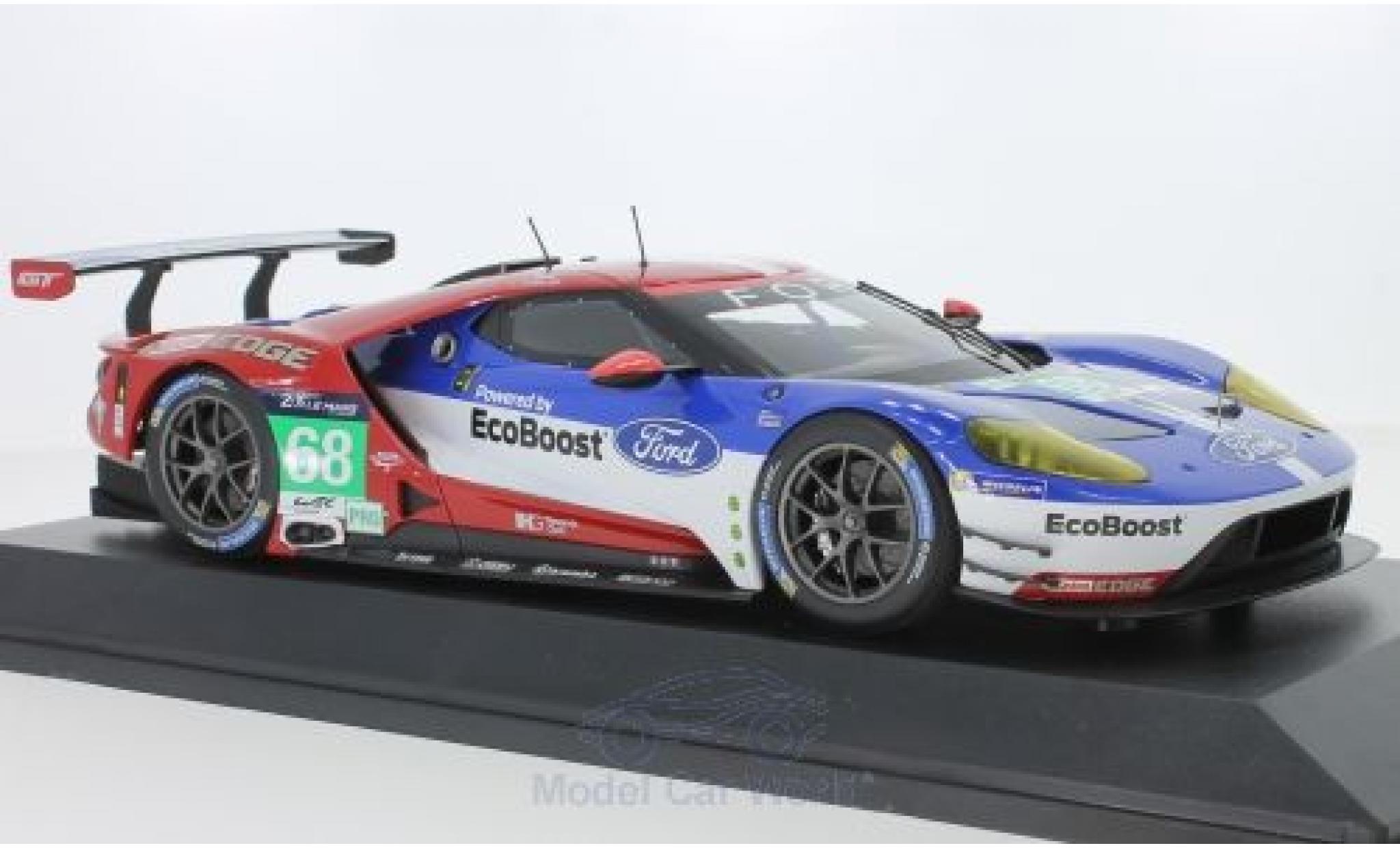 Ford GT 1/18 Minichamps No.68 Chip Ganassi Racing USA 24h Le Mans 2016 J.Hand/D.M&uuml;ller/S.Bourdais modelauto