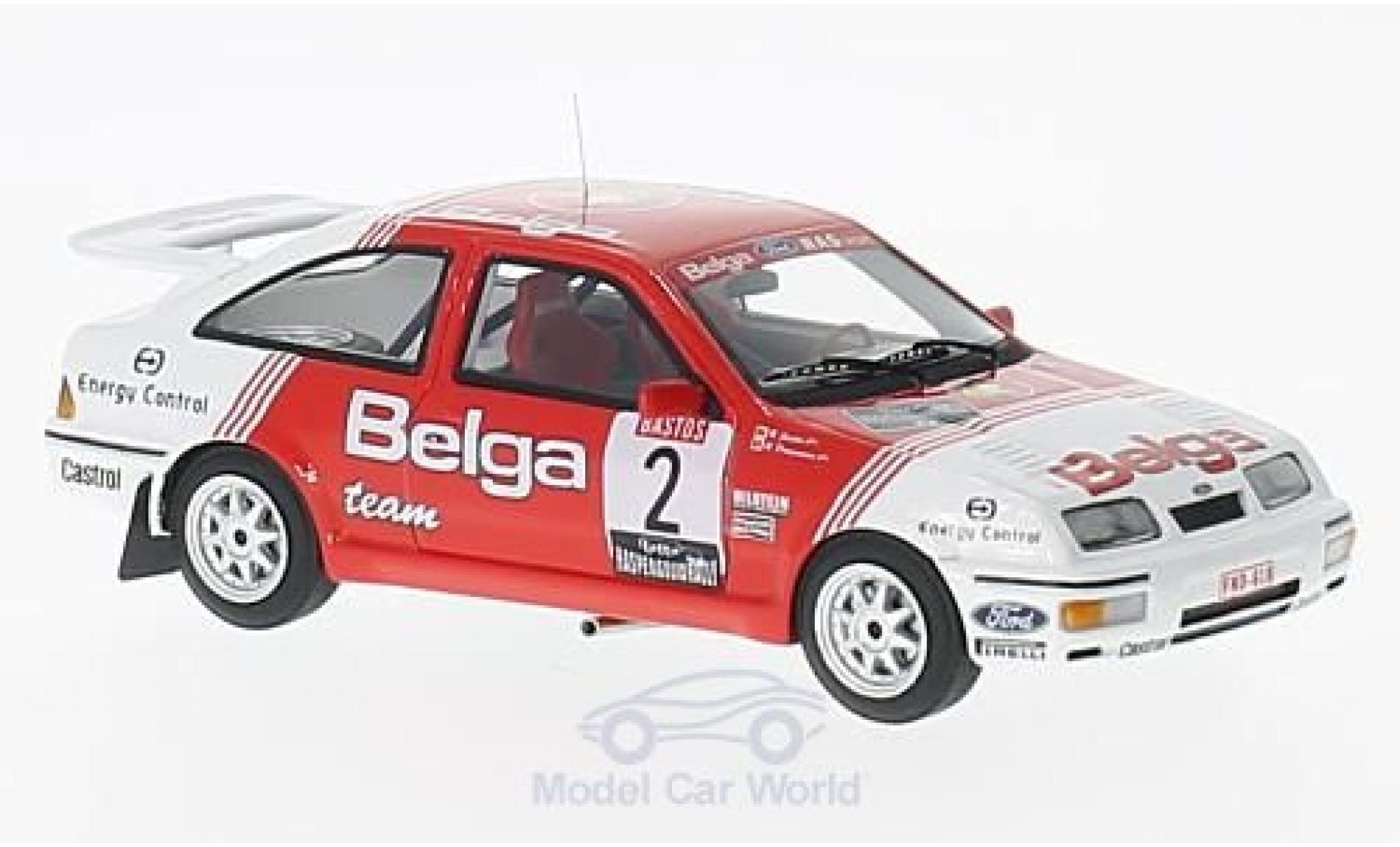 Ford Sierra Cosworth 1/43 Minichamps RS Cosworth No.2 Belga Haspengouwrally 1987 R.Droogmans/R.Joosten modelauto