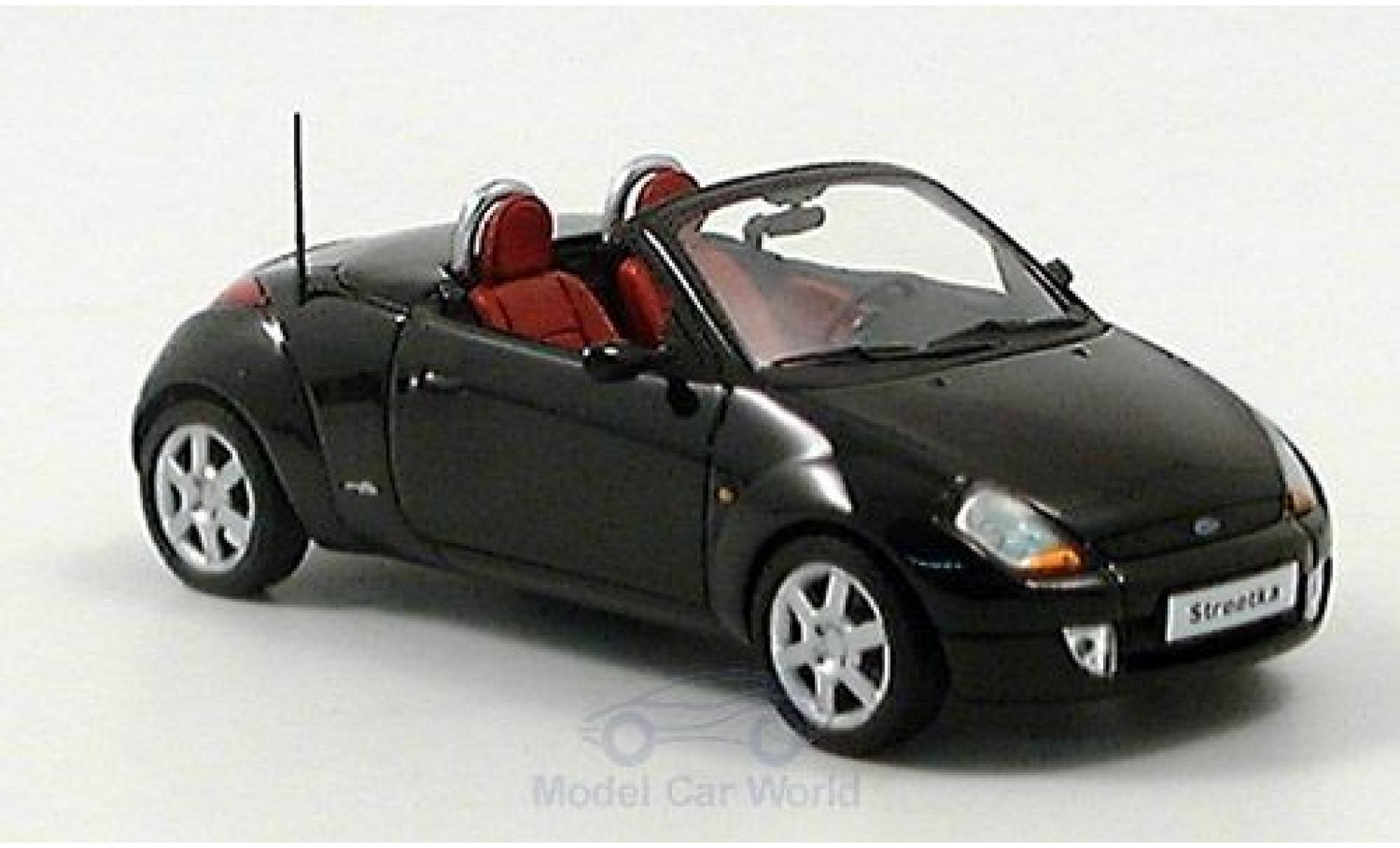 Ford Street Ka 1/43 Minichamps StreetKa zwart 2003 modelauto
