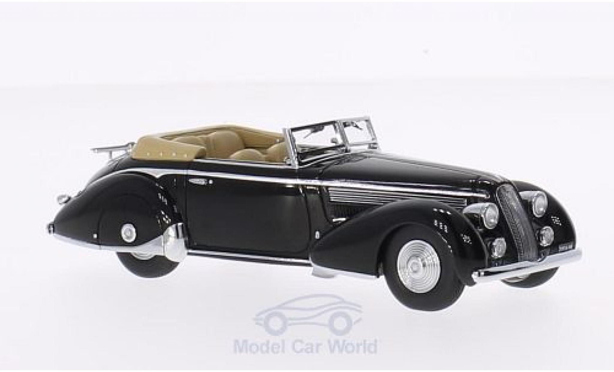Lancia Astura 1/43 Minichamps Tipo 233 Corto zwart RHD 1936 First Class Collection modelauto