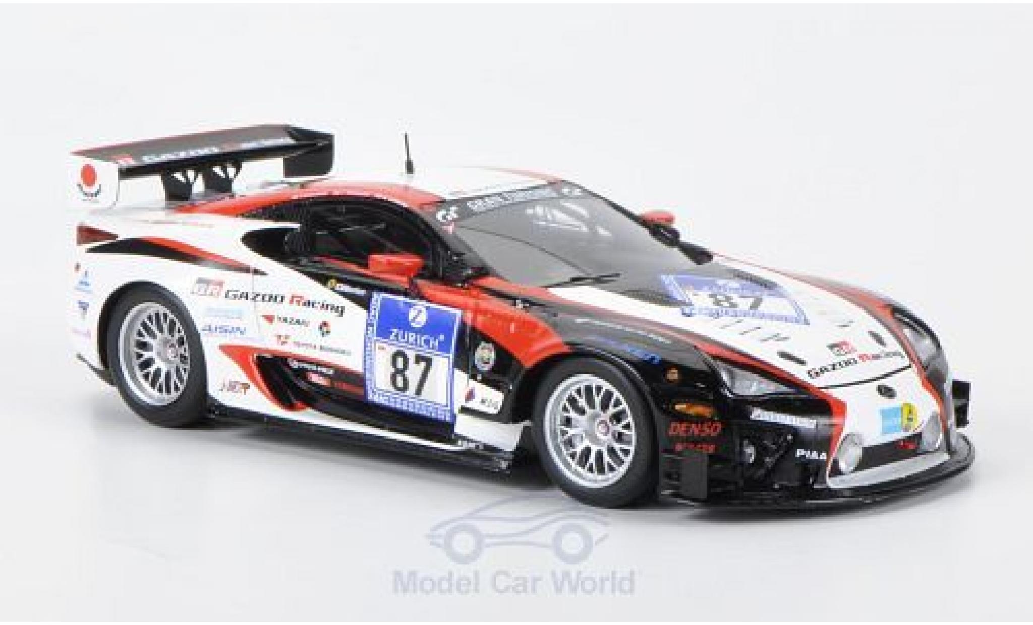 Lexus LFA 1/43 Minichamps No.87 Gazoo Racing 24h N&uuml;rburgring 2011 Kinoshita/Wakisaka/Lotterer modelauto