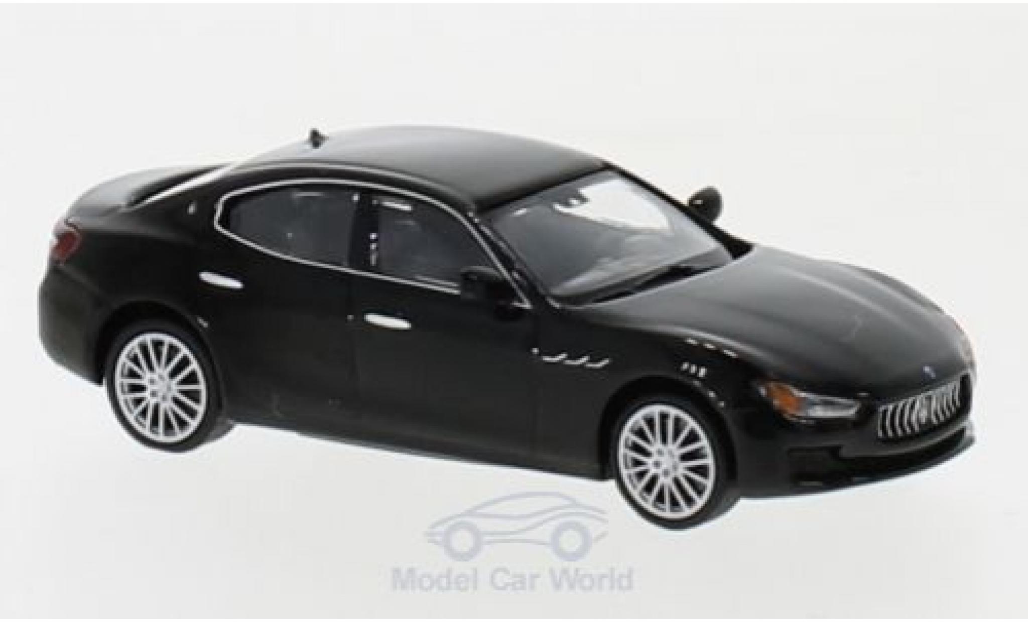 Maserati Ghibli 1/87 Minichamps zwart 2018 modelauto