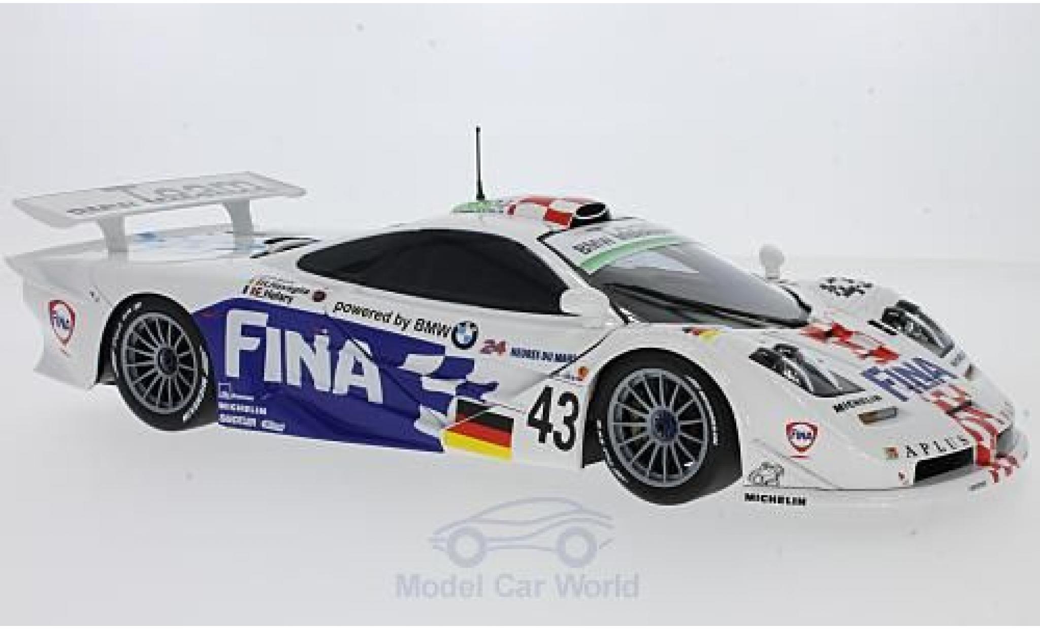 McLaren F1 1/18 Minichamps GTR No.43 Bmw Motorsport 24h Le Mans 1997 P.Kox/R.Ravaglia/E.Helary ohne Vitrine modelauto