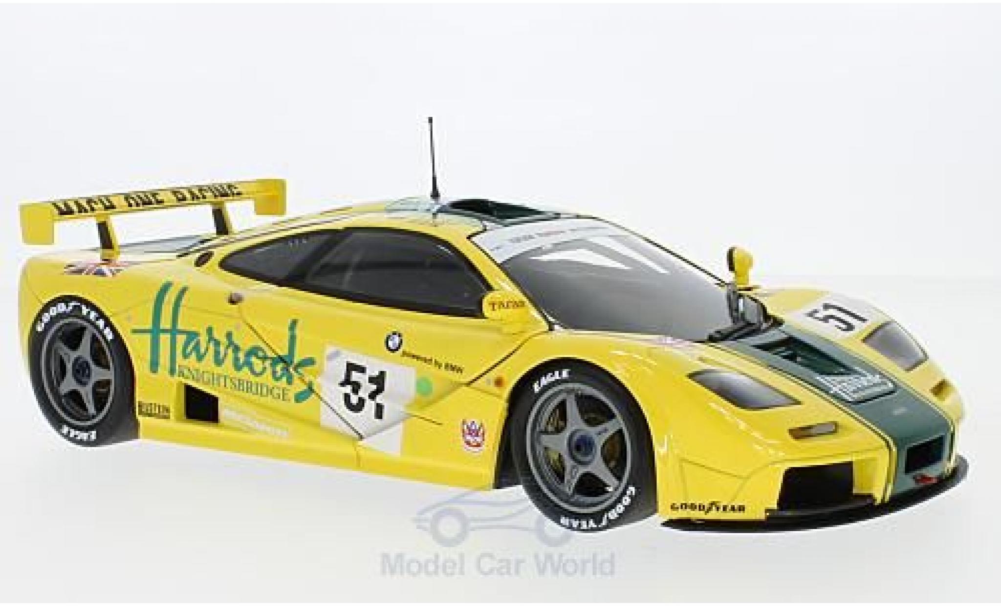 McLaren F1 1/18 Minichamps GTR No.51 Harrods Mach one Racing Harrods 24h Le Mans 1995 A.Wallace/D.Bell/J.Bell modelauto