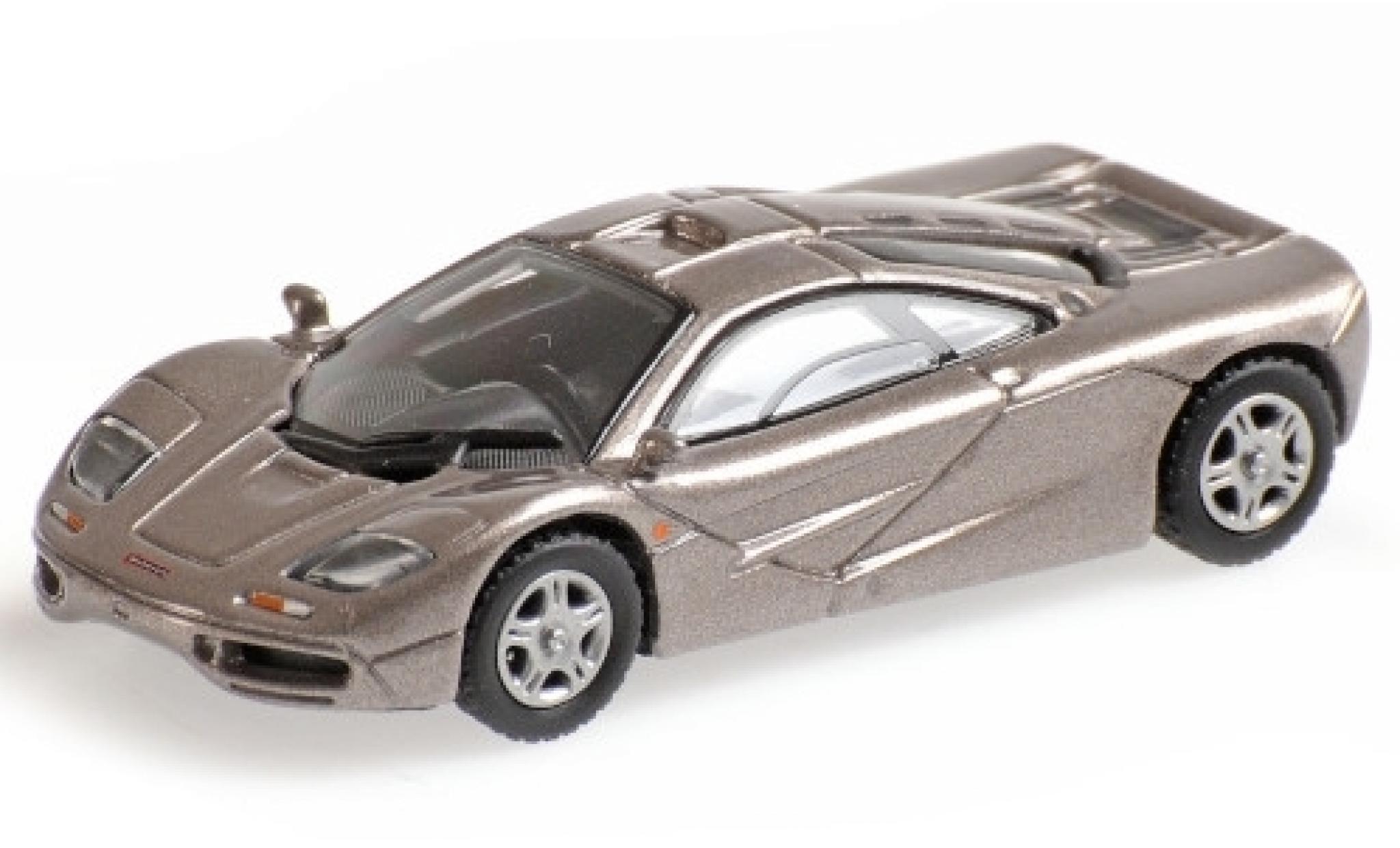 McLaren F1 1/87 Minichamps Roadcar metallic grijs 1994 modelauto