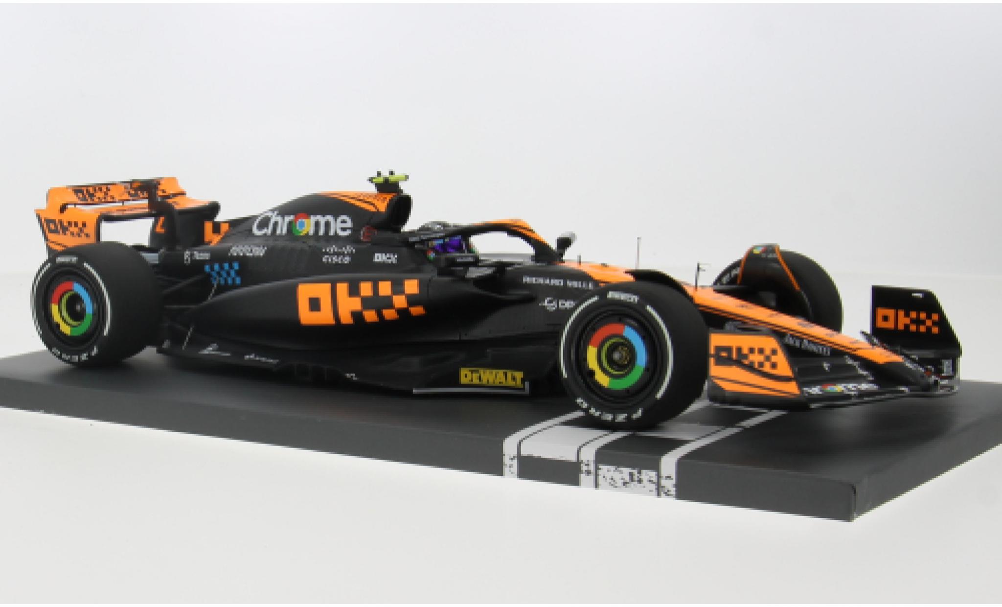 McLaren F1 1/18 Minichamps MCL60 No.4 Team Formel 1 GP Singapur 2023 1:18 modelauto