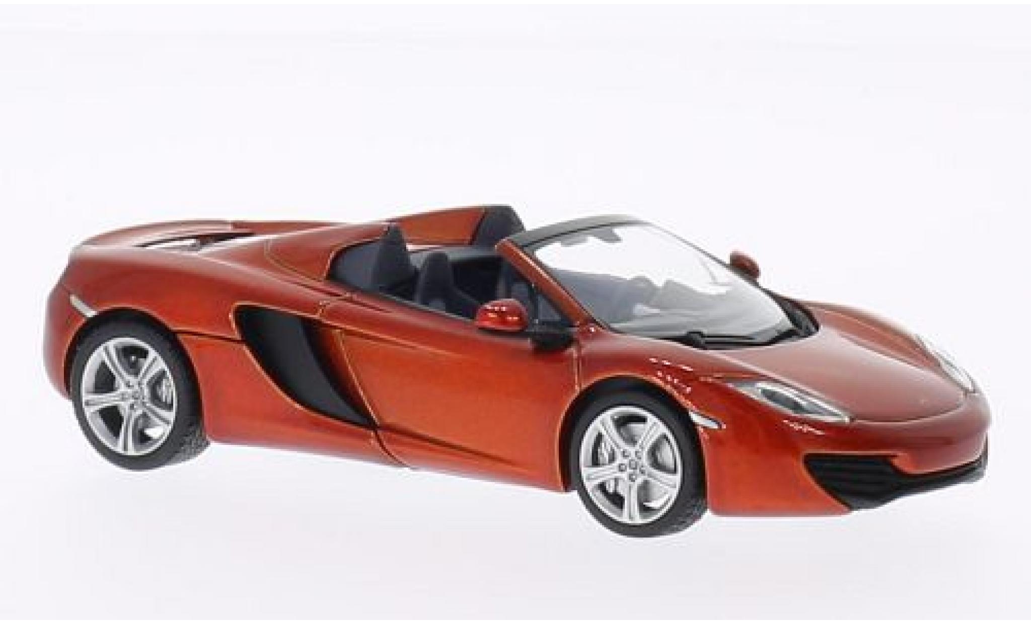 McLaren MP4-12C 1/43 Minichamps Spider metallic oranje 2012 modelauto