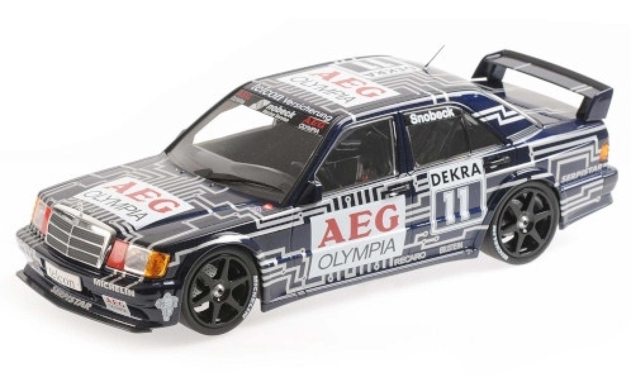 Mercedes 190 1/18 Minichamps E 2.5-16 EVO 1 No.11 Team Snobeck- AEG Olympia DTM 1989 D.Snobeck modelauto