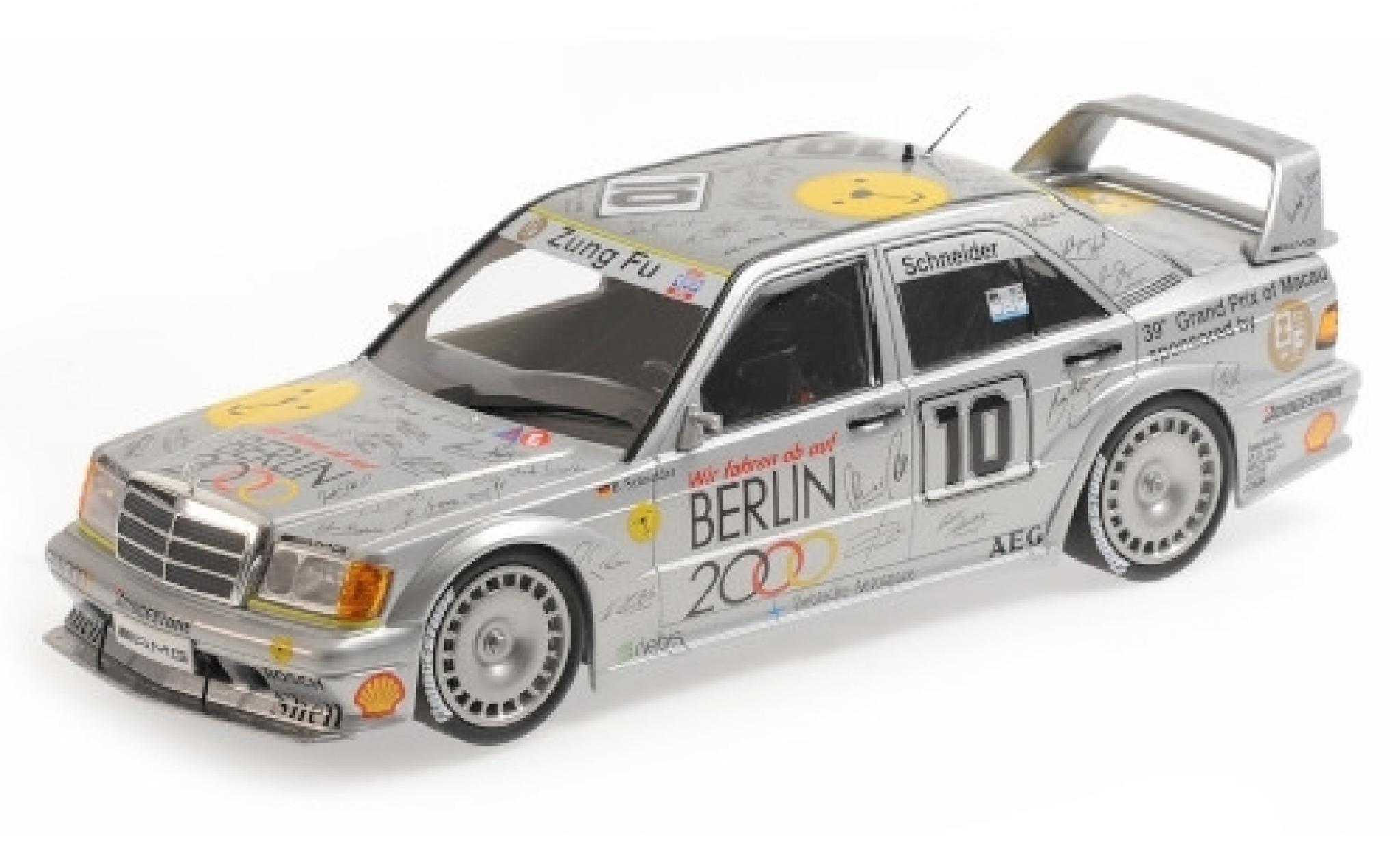Mercedes 190 1/18 Minichamps E 2.5-16 EVO 2 No.10 Zung Fu Berlin 2000 Macau Guia Race 1992 B.Schneider modelauto