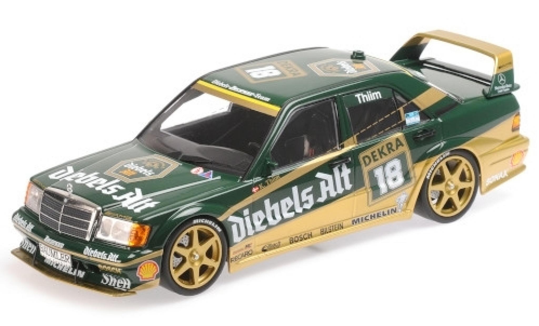 Mercedes 190 1/18 Minichamps E 2.5-16 Evo 2 No.18 Team Zakspeed Diebels Alt DTM 1992 K.Thiim modelauto