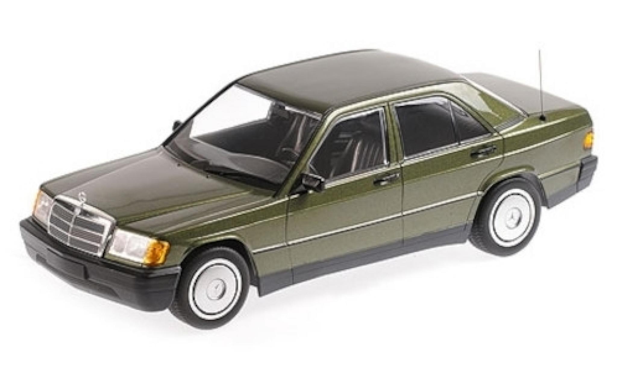 Mercedes 190 1/18 Minichamps E (W201) metallic groen 1982 modelauto