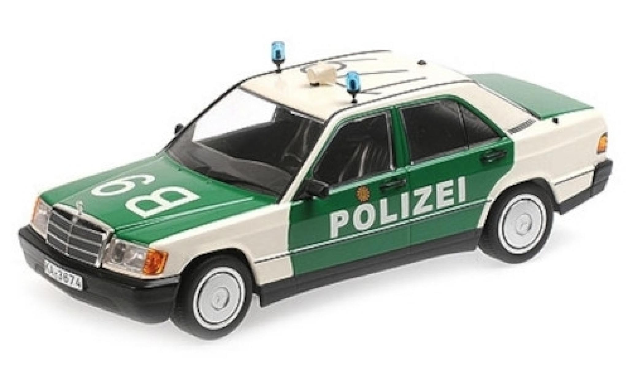 Mercedes 190 1/18 Minichamps E (W201) Politie Baden-W&uuml;rttemberg 1982 modelauto