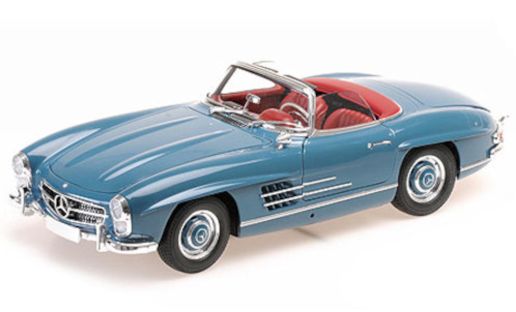 Mercedes 300 1/18 Minichamps SL Roadster (W198) blauw 1957 modelauto