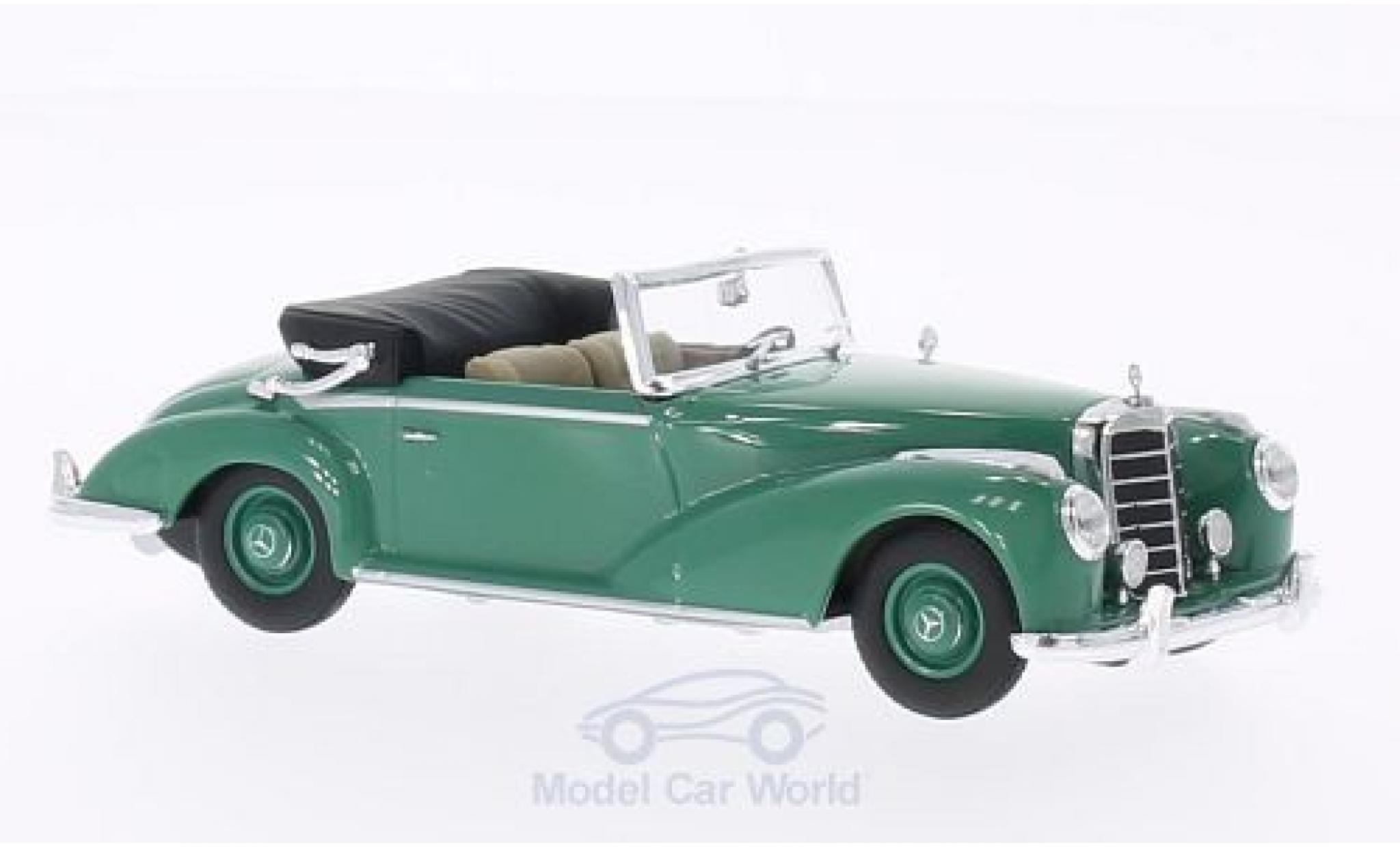 Mercedes 300 1/43 Minichamps S Cabriolet (W188) groen 1954 modelauto