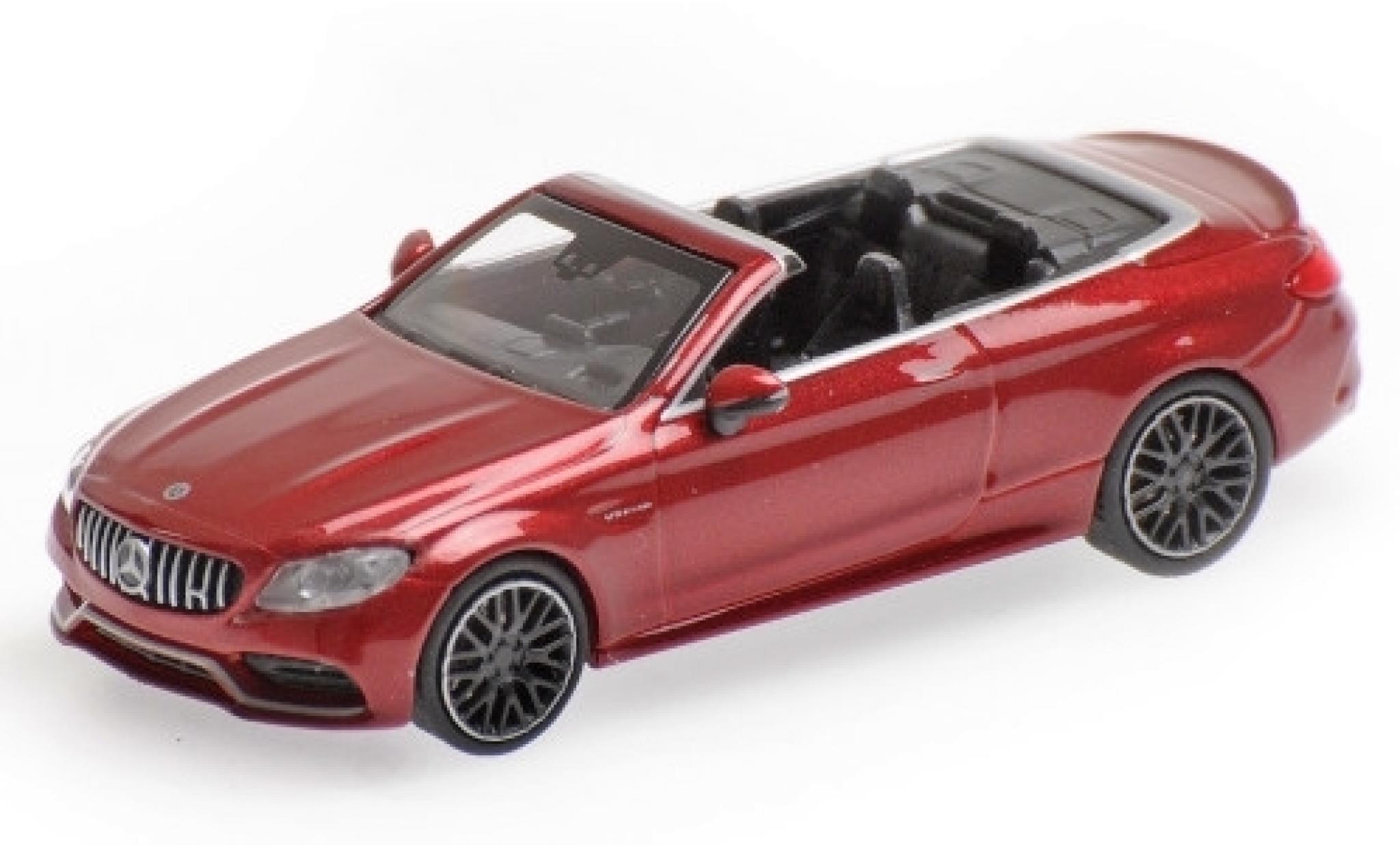 Mercedes Classe C 1/87 Minichamps AMG C63 Cabriolet (A205) metallic rood 2019 modelauto