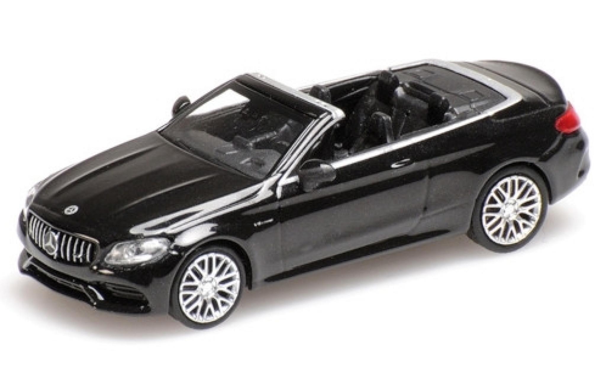 Mercedes Classe C 1/87 Minichamps AMG C63 Cabriolet (A205) metallic zwart 2019 modelauto