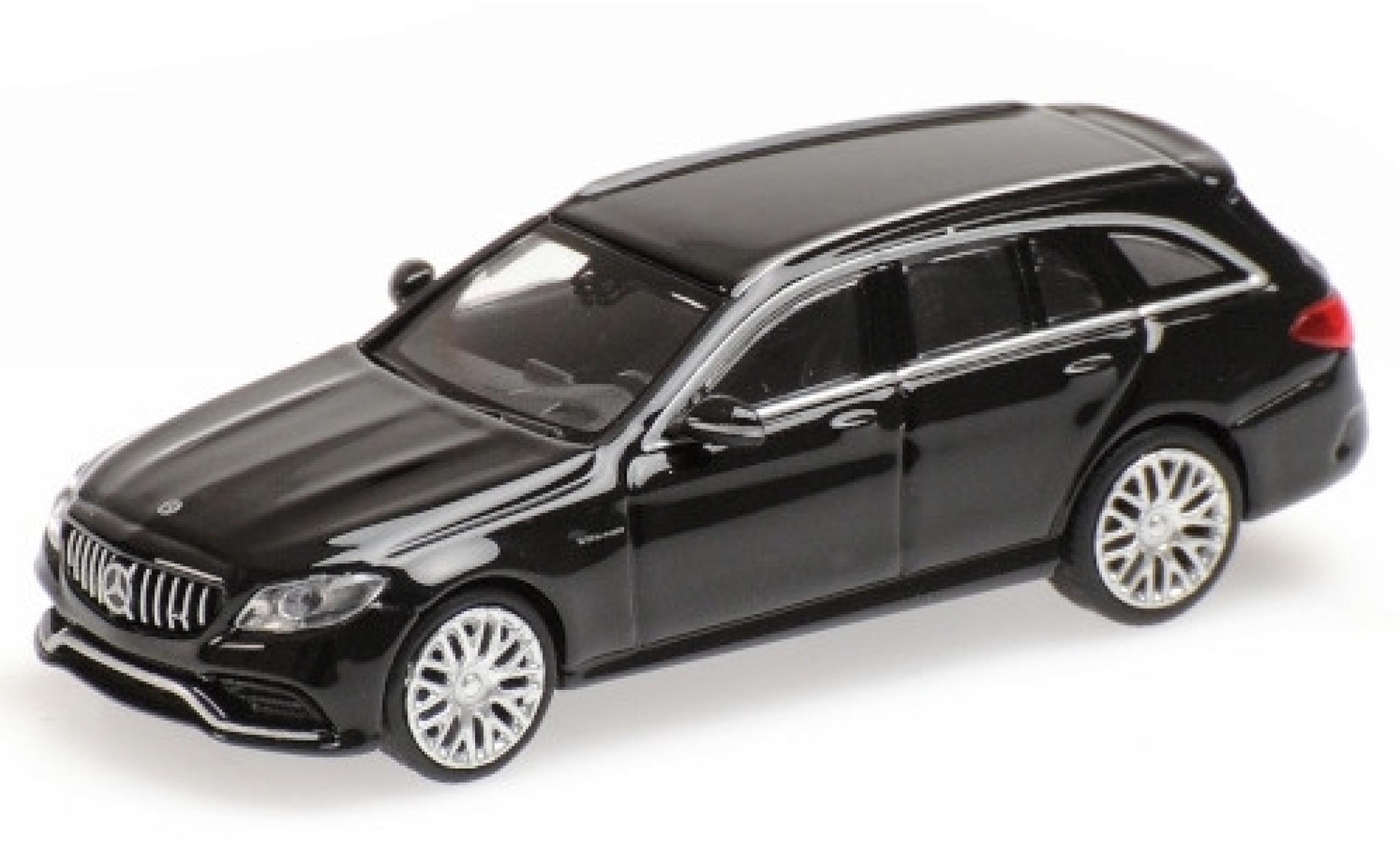 Mercedes Classe C 1/87 Minichamps AMG C63 T-Modell (S205) metallic zwart 2019 modelauto