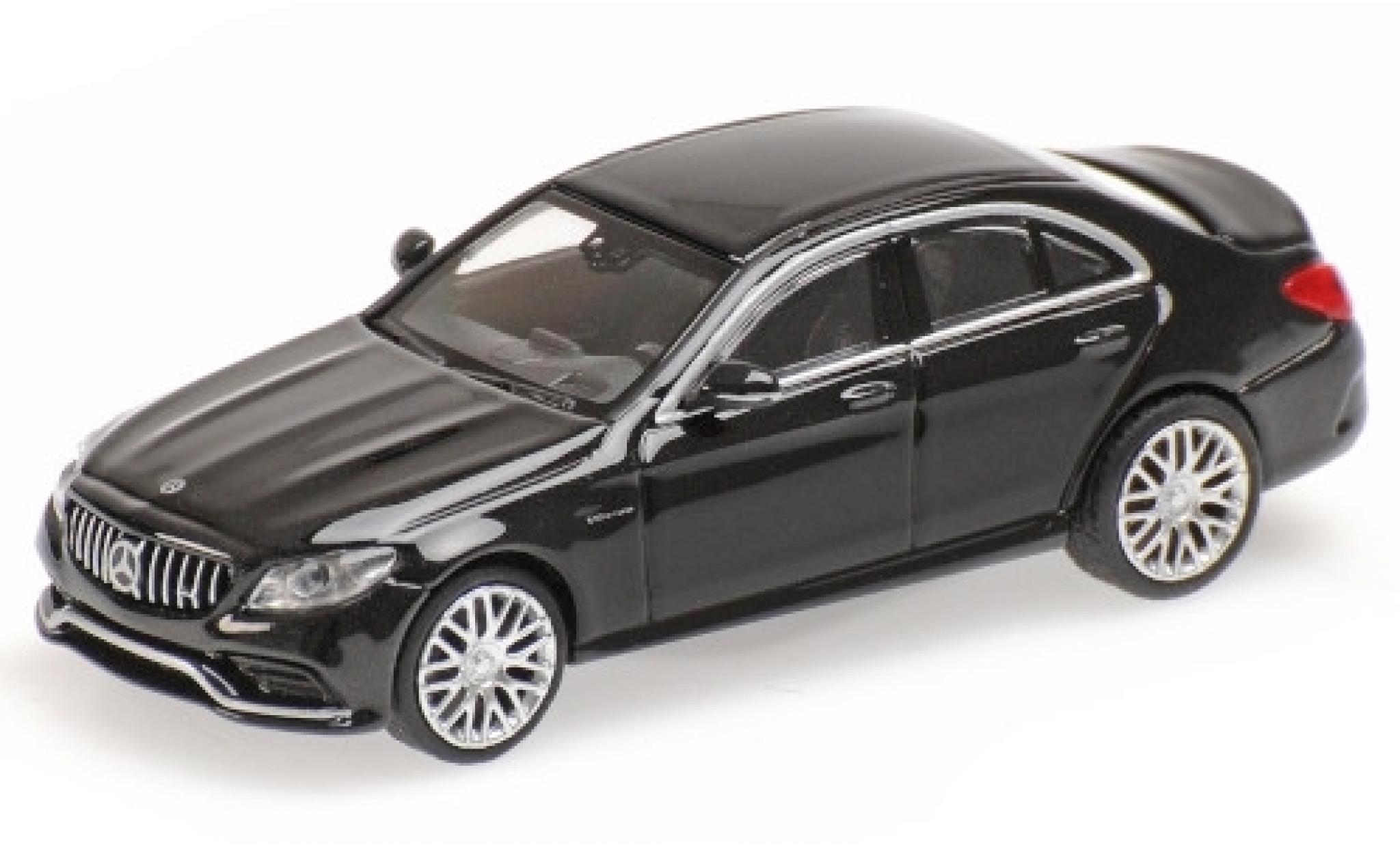 Mercedes Classe C 1/87 Minichamps AMG C63 (W205) metallic zwart 2019 modelauto