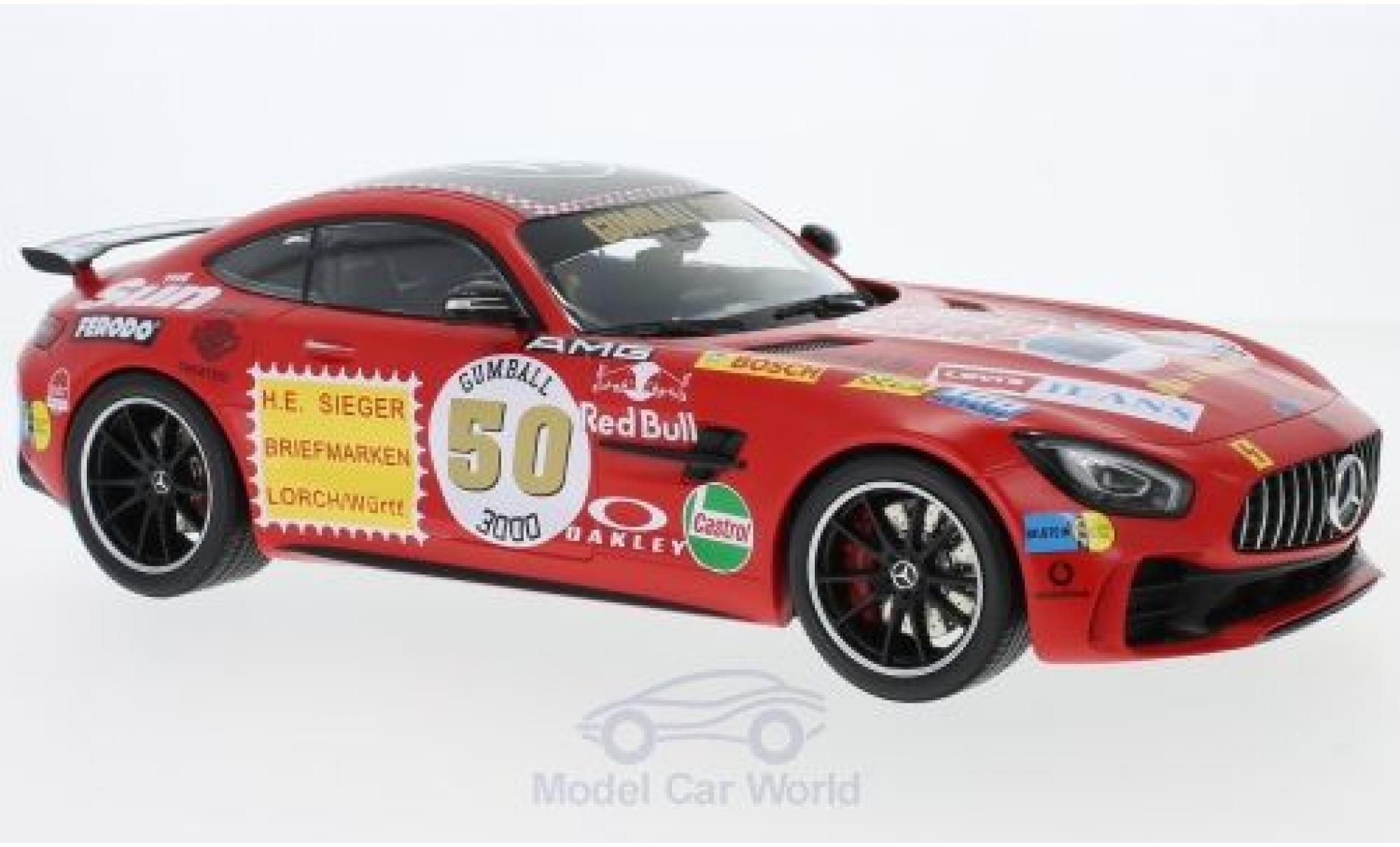 Mercedes AMG GT 1/18 Minichamps -R Rote Sau 2017 modelauto