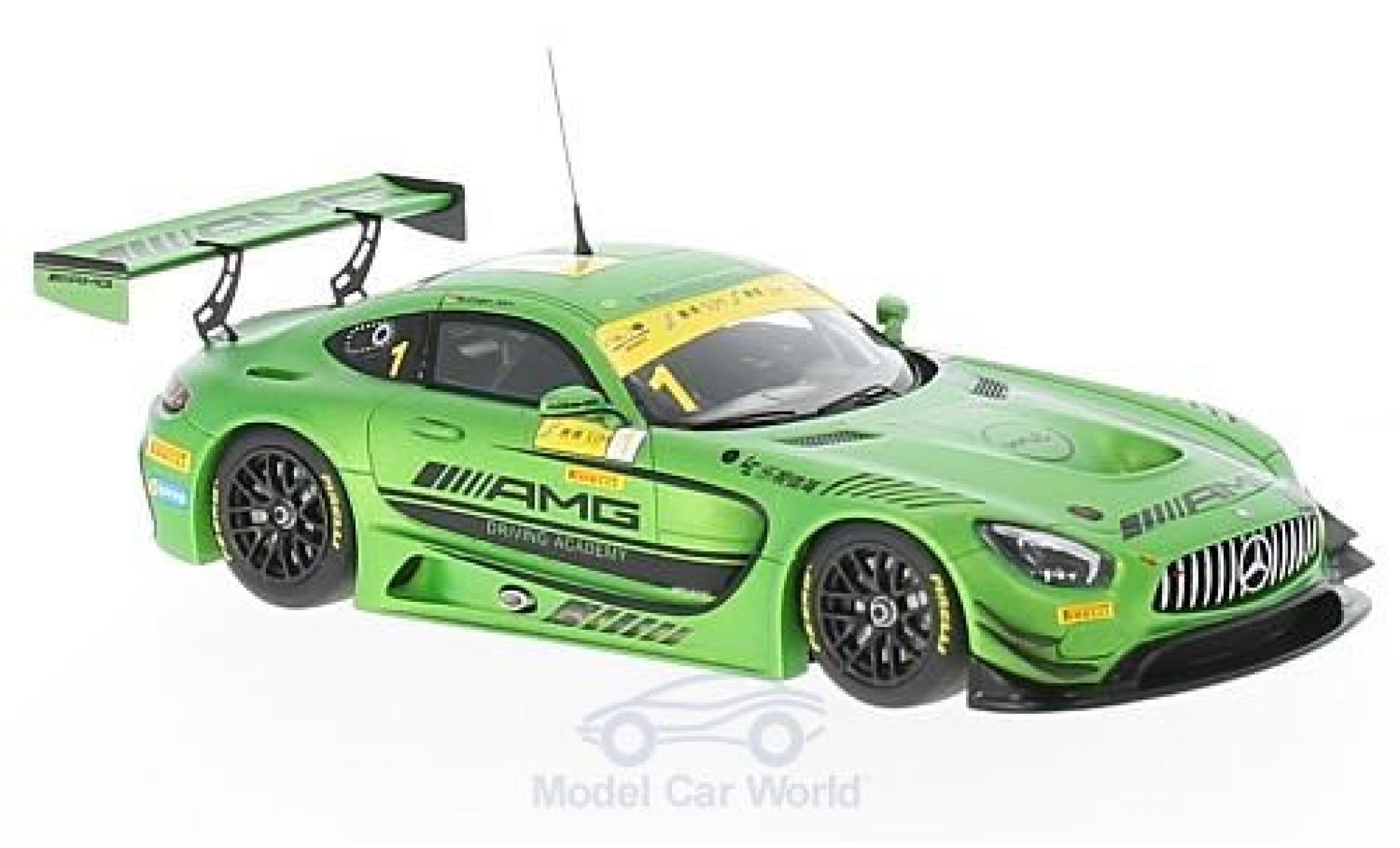 Mercedes AMG GT 1/43 Minichamps 3 No.1 -AMG Driving Academy Fia GT World Cup Macau 2016 M.Engel modelauto