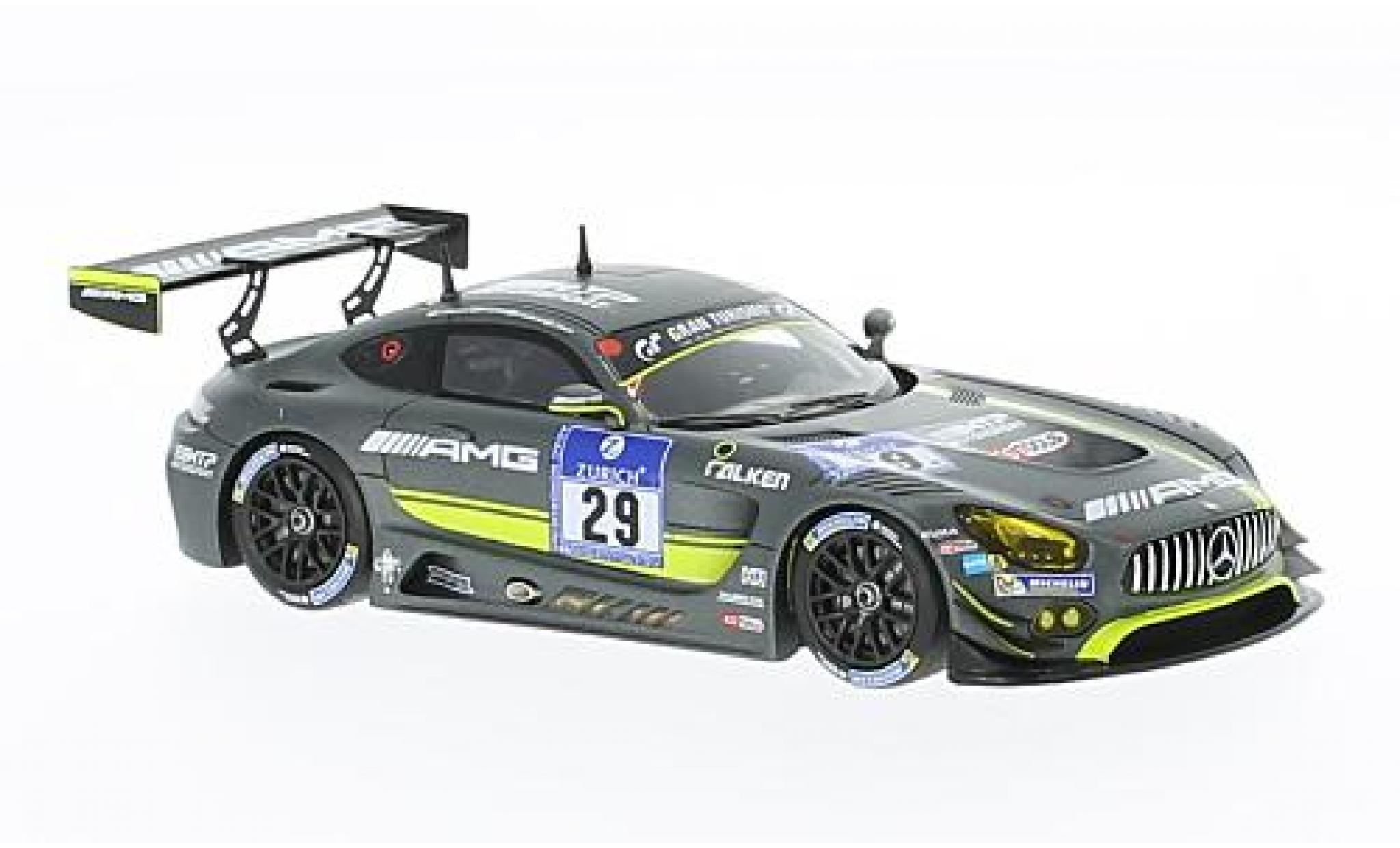 Mercedes AMG GT 1/43 Minichamps 3 No.29 AMG-Team HTP Motorsport 24h N&uuml;rburgring 2016 C.Vietoris/M.Seefried/C.Hohenadel/R.van le Zande modelauto