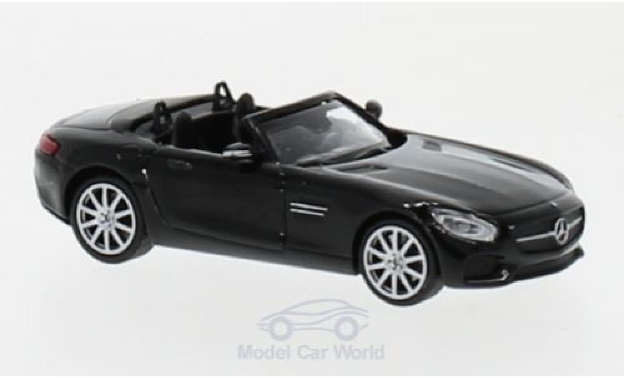 Mercedes AMG GT 1/87 Minichamps S Cabriolet zwart 2017 modelauto