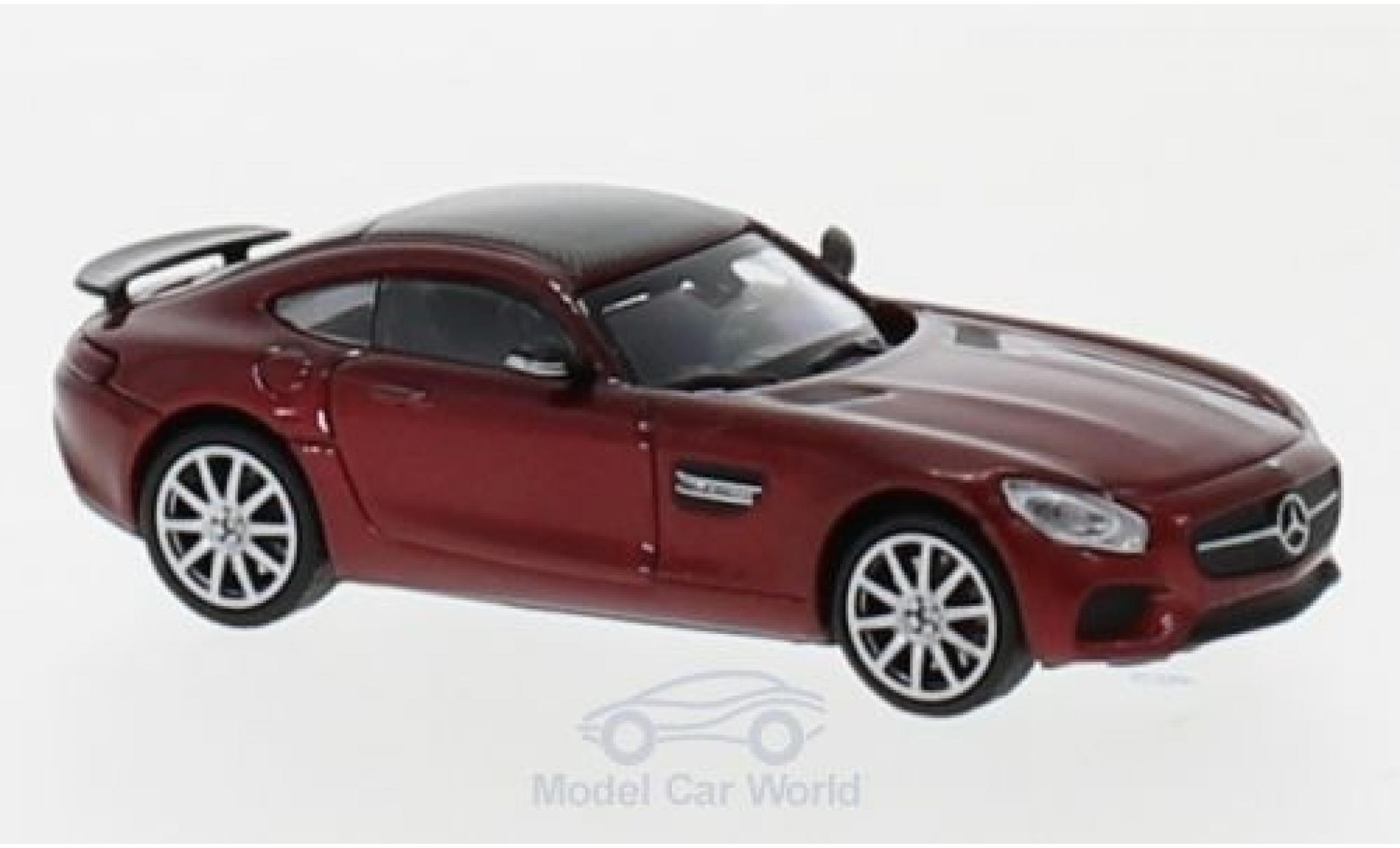 Mercedes AMG GT 1/87 Minichamps S metallic rood 2015 modelauto