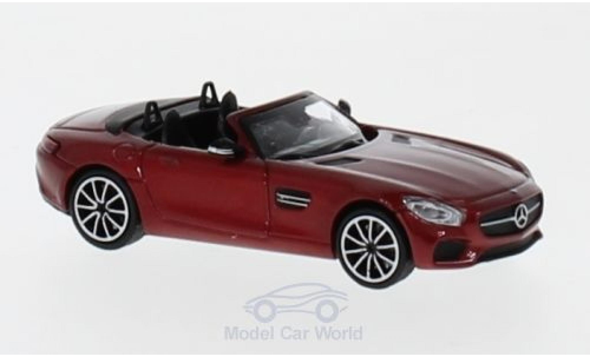 Mercedes AMG GT 1/87 Minichamps S Roadster metallic rood 2017 modelauto