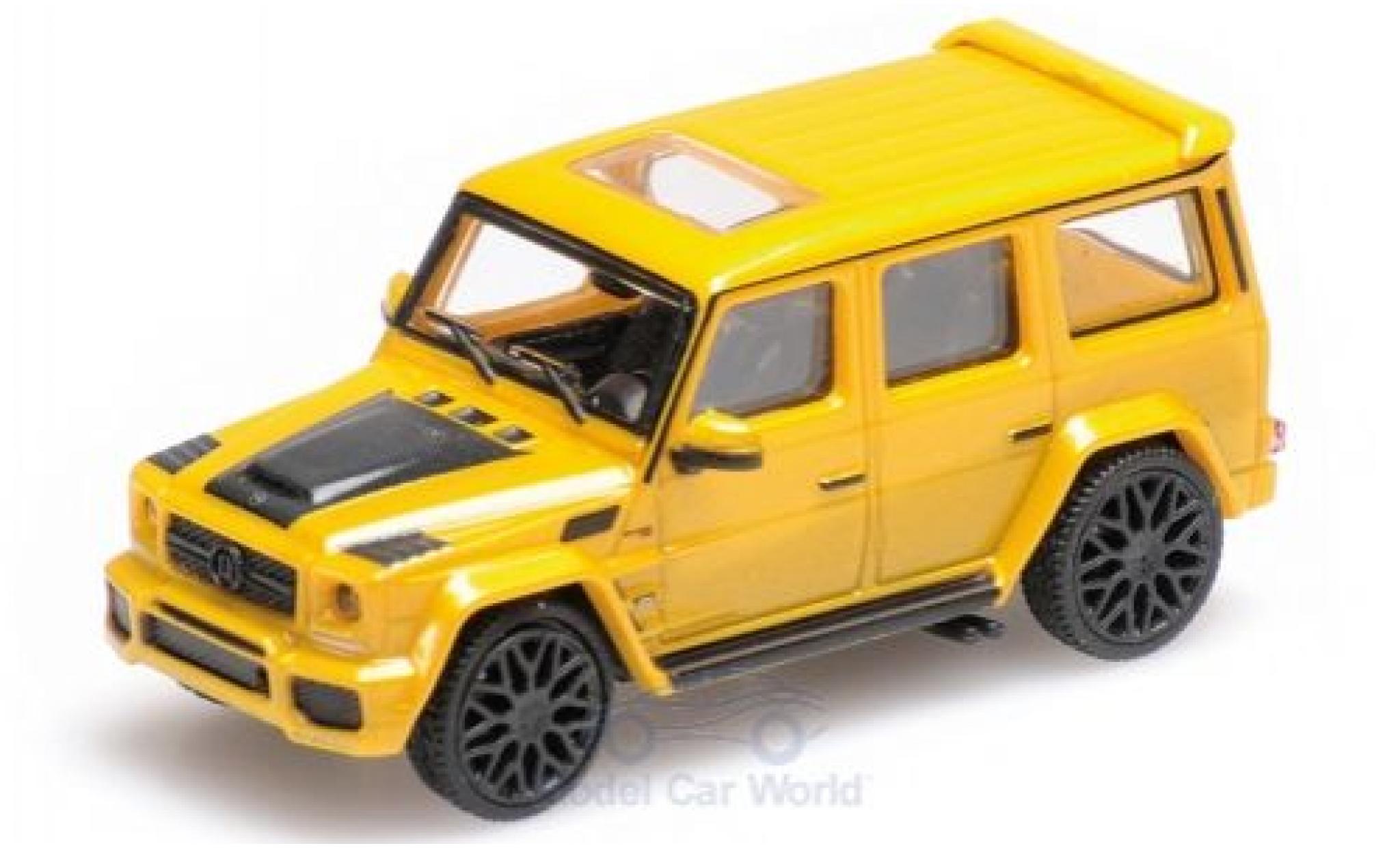 Mercedes Classe G 1/87 Minichamps Brabus 850 6.0 Biturbo Widestar metallic geel 2015 Basis AMG G63 modelauto