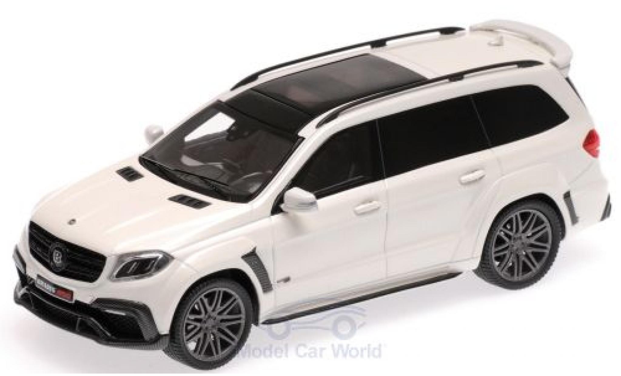 Mercedes Classe S 1/43 Minichamps Brabus 850 Widestar XL metallic wit 2017 Basis AMG GLS 63 modelauto
