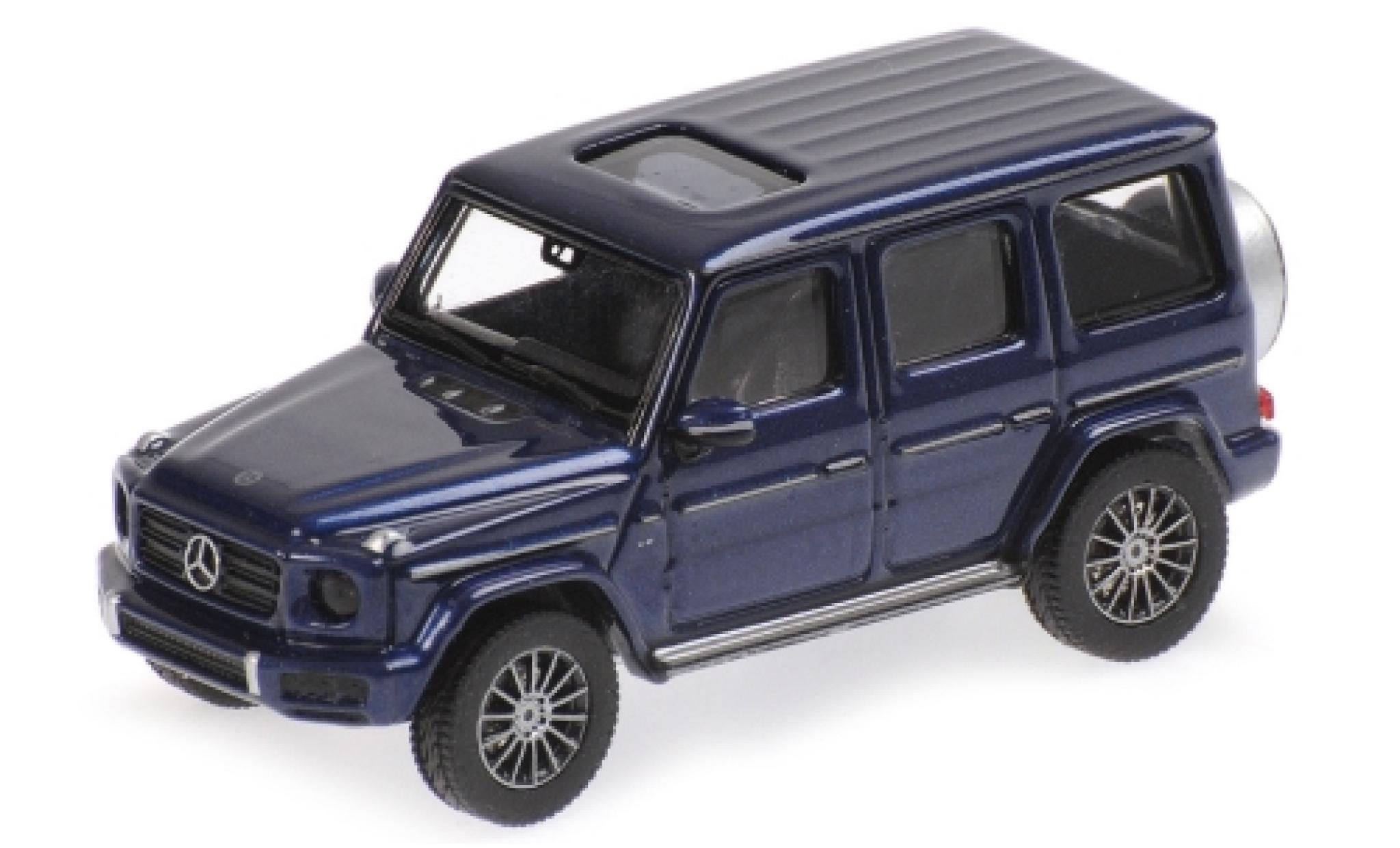 Mercedes Classe G 1/87 Minichamps (W463) metallic blauw 2018 modelauto
