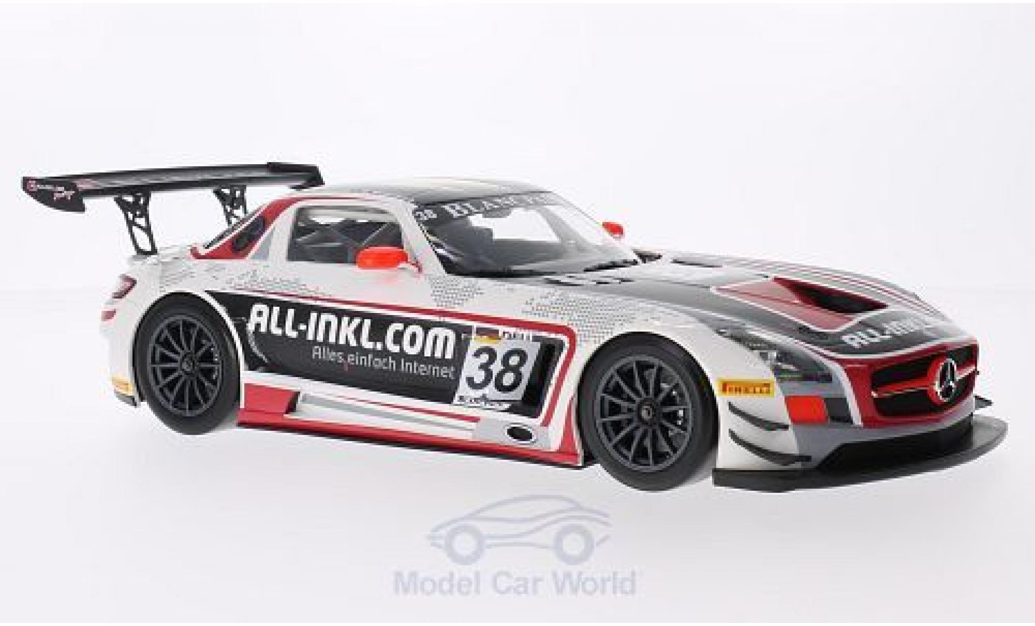 Mercedes SLS 1/18 Minichamps AMG GT3 No.38 M&uuml;nnich Motorsport FIA GT1 World Championship 2012 M.Basseng/M.Winkelhock modelauto