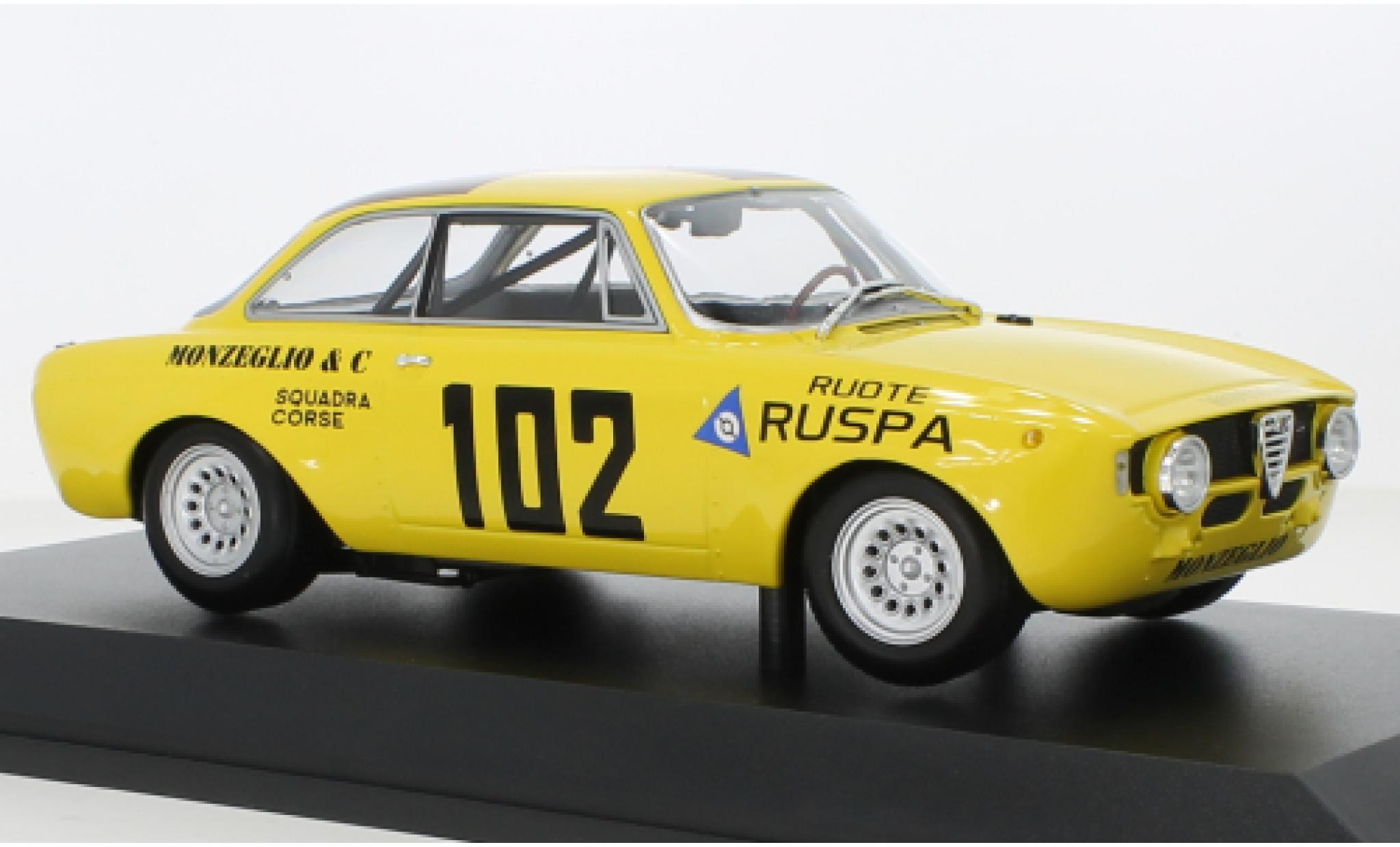 Alfa Romeo GT 1/18 Minichamps A 1300 No.102 Monzeglio Squadra Corse Targa Florio 1971 modelauto