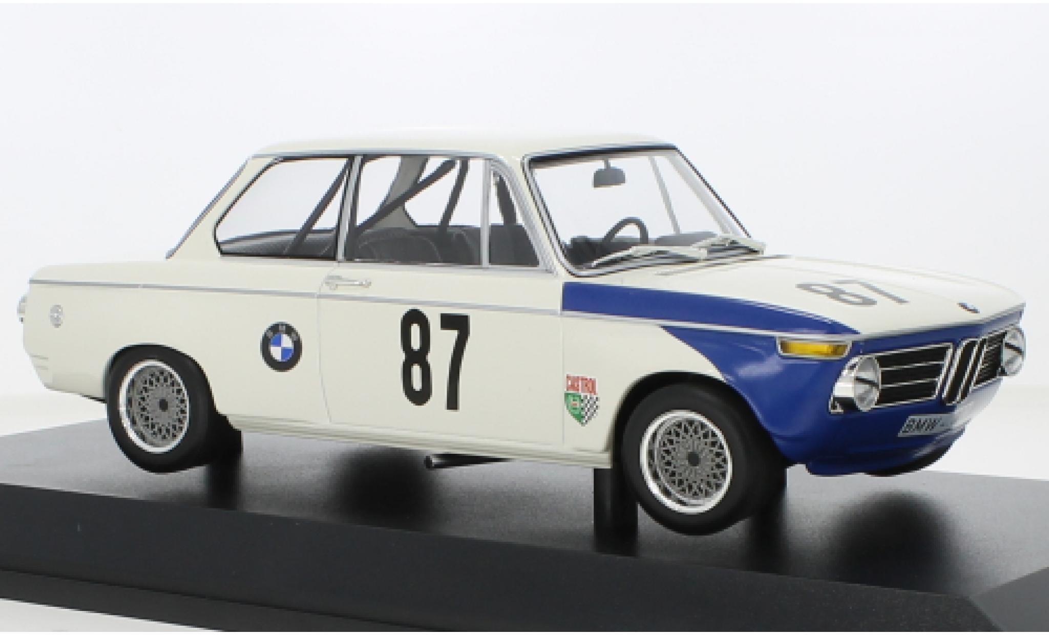 Bmw 2002 1/18 Minichamps tIK No.87 ETCC Br&uuml;nn 1969 modelauto