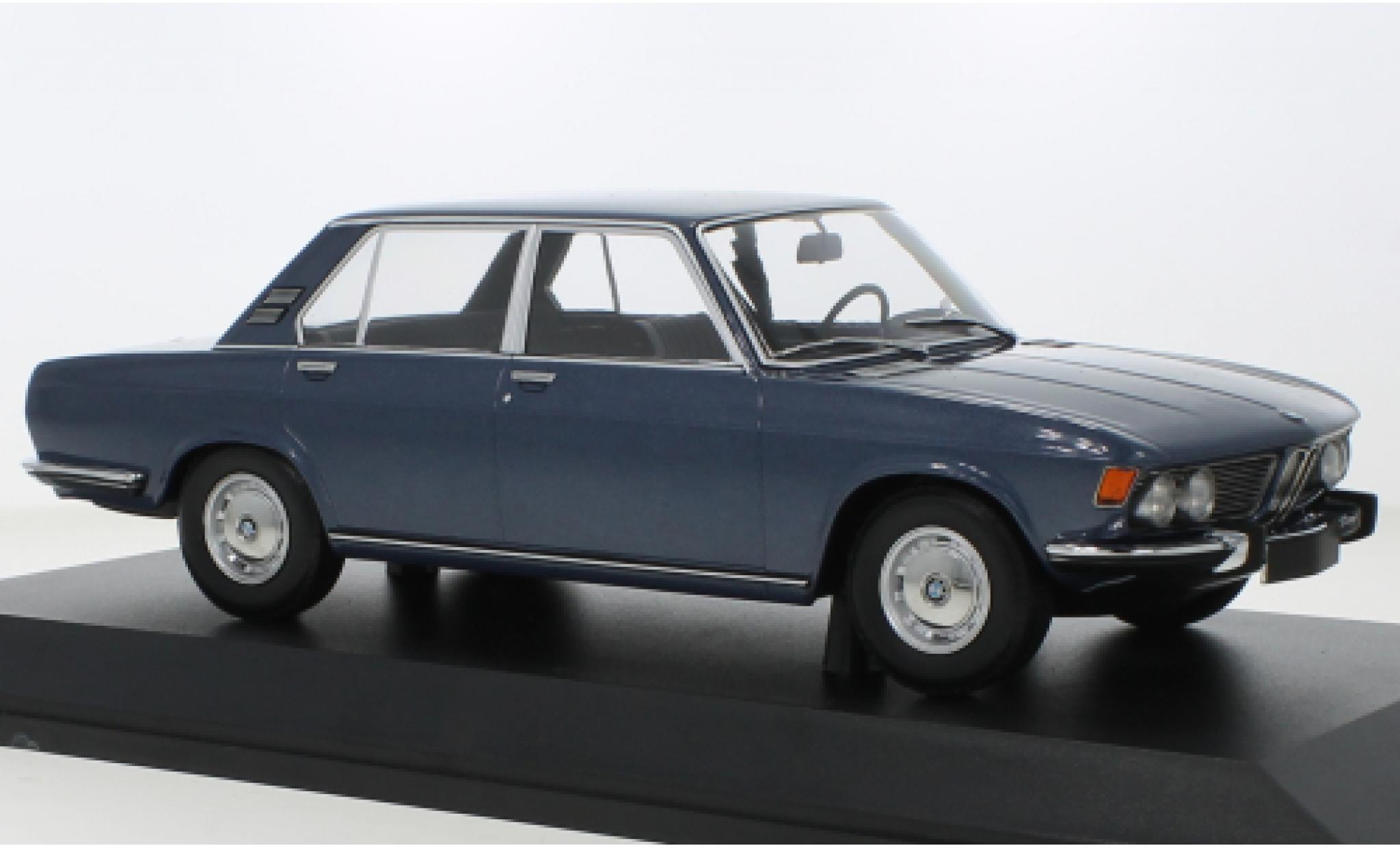 Bmw 2500 1/18 Minichamps metallic blauw 1968 modelauto