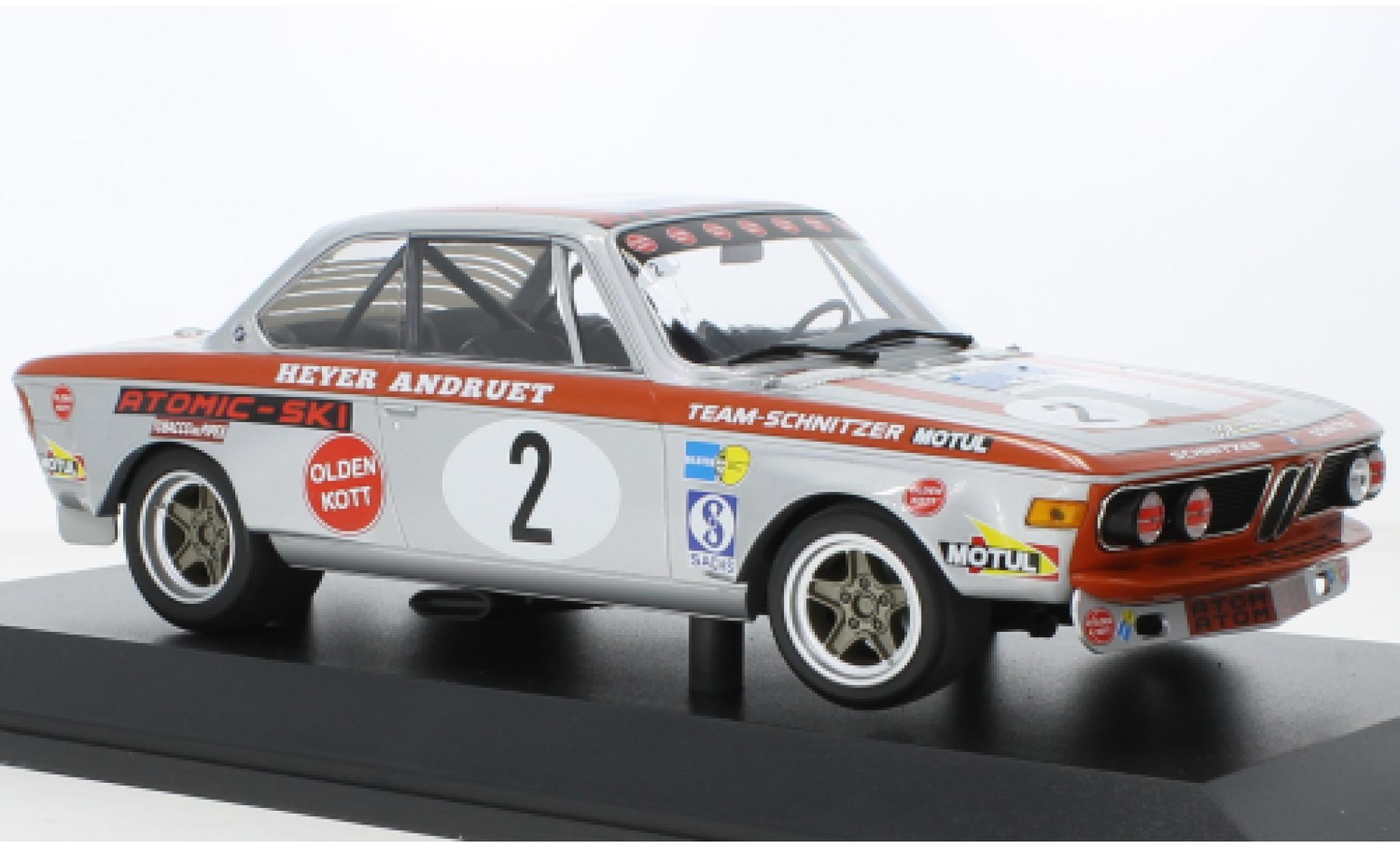 Bmw 2800 1/18 Minichamps CS No.2 -Alpina Tourenwagen GP N&uuml;rburgring 1972 modelauto