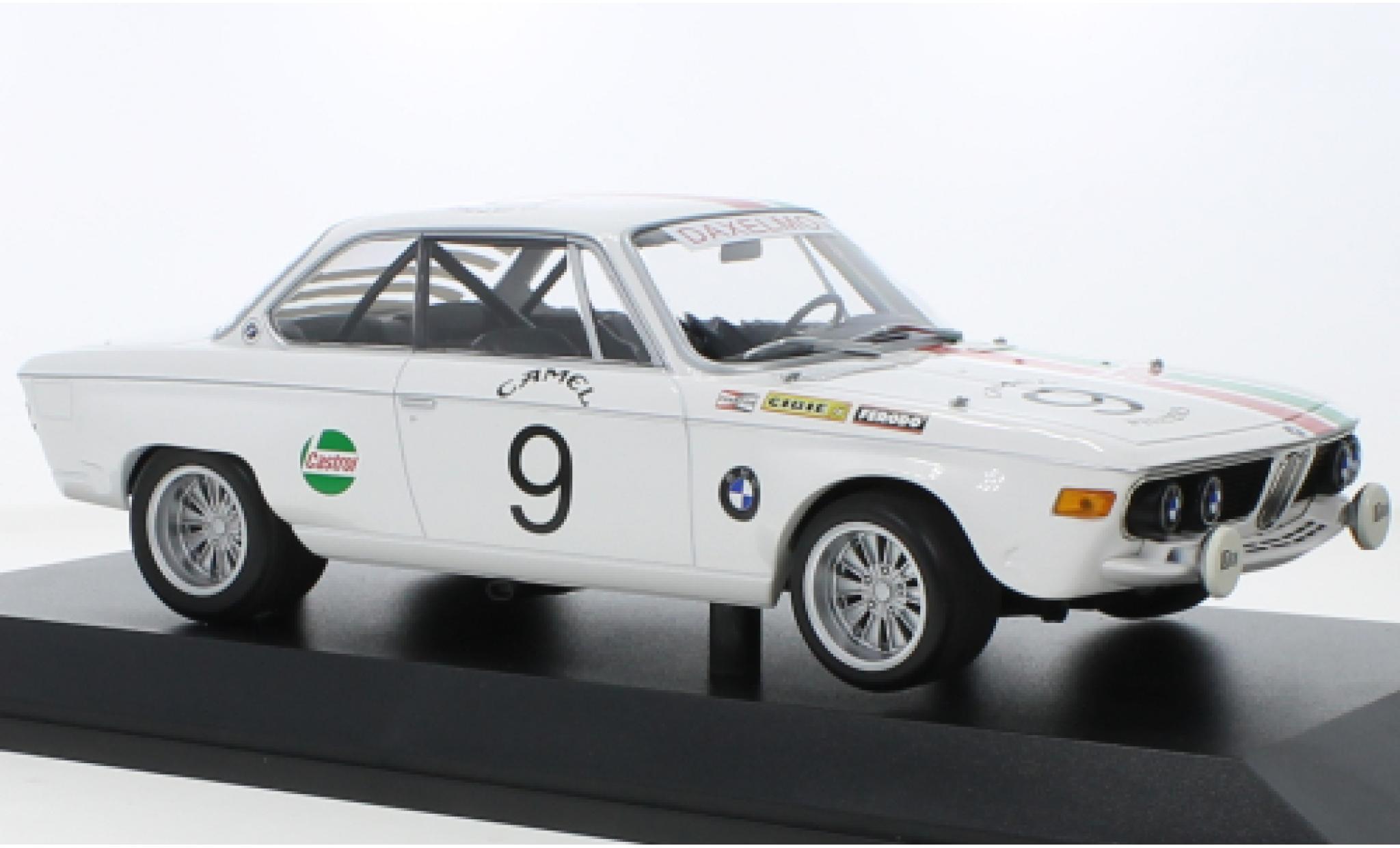 Bmw 2800 1/18 Minichamps CS No.9 Castrol 24h Spa 1971 modelauto