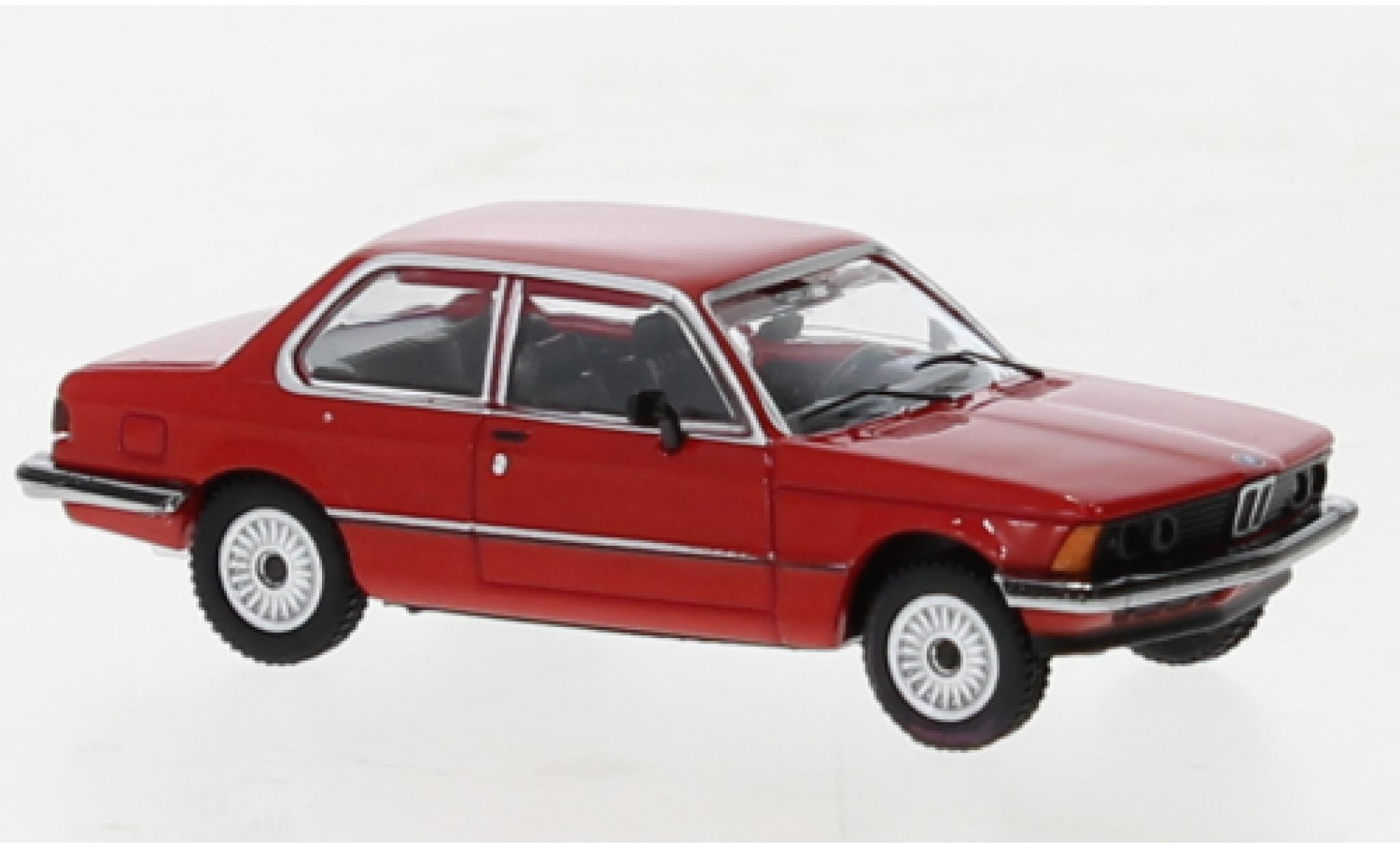 Bmw 323 1/87 Minichamps i (E21) rood 1975 modelauto