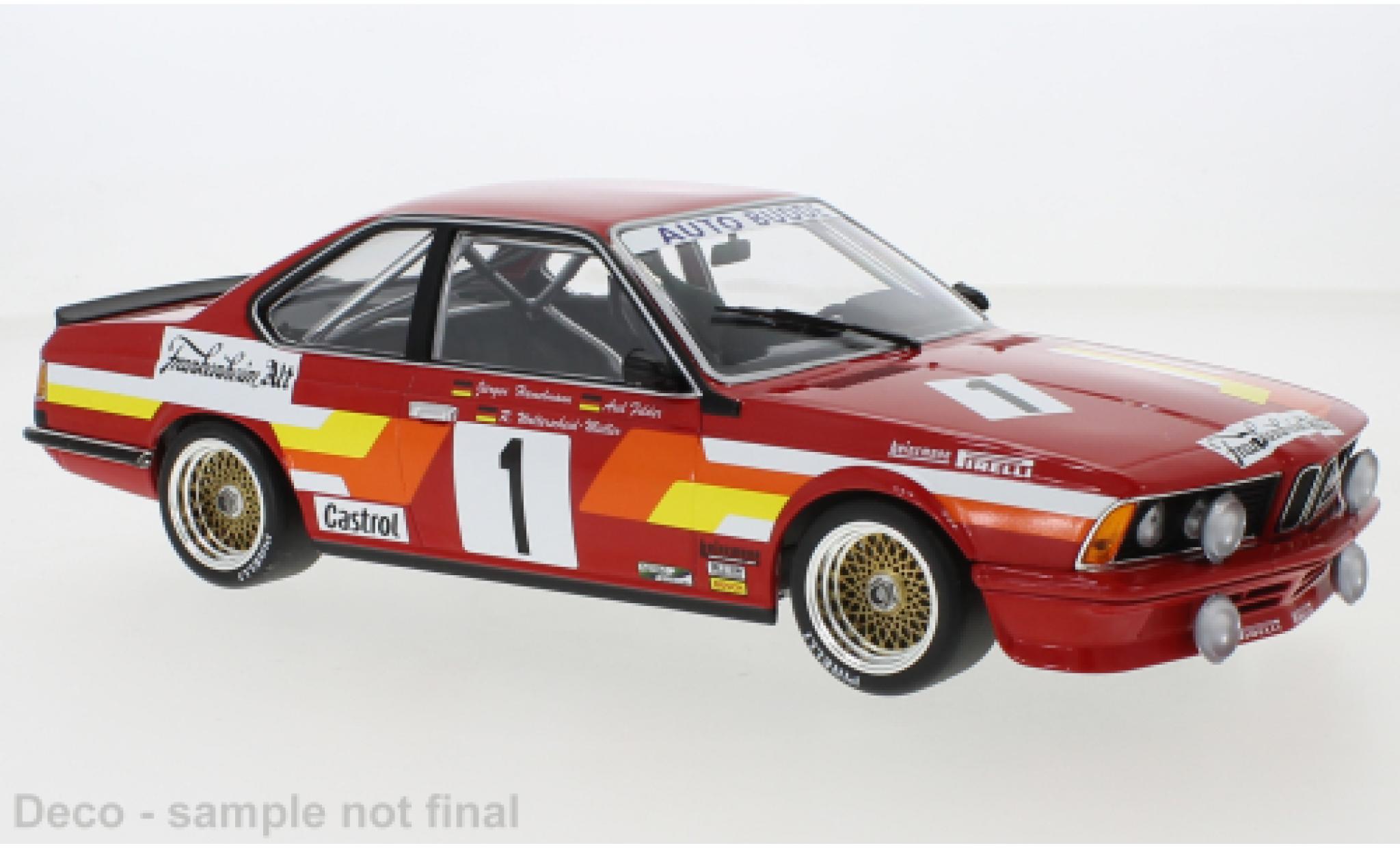 Bmw 635 1/18 Minichamps CSI No.1 Auto Budde 24h N&uuml;rburgring 1985 modelauto