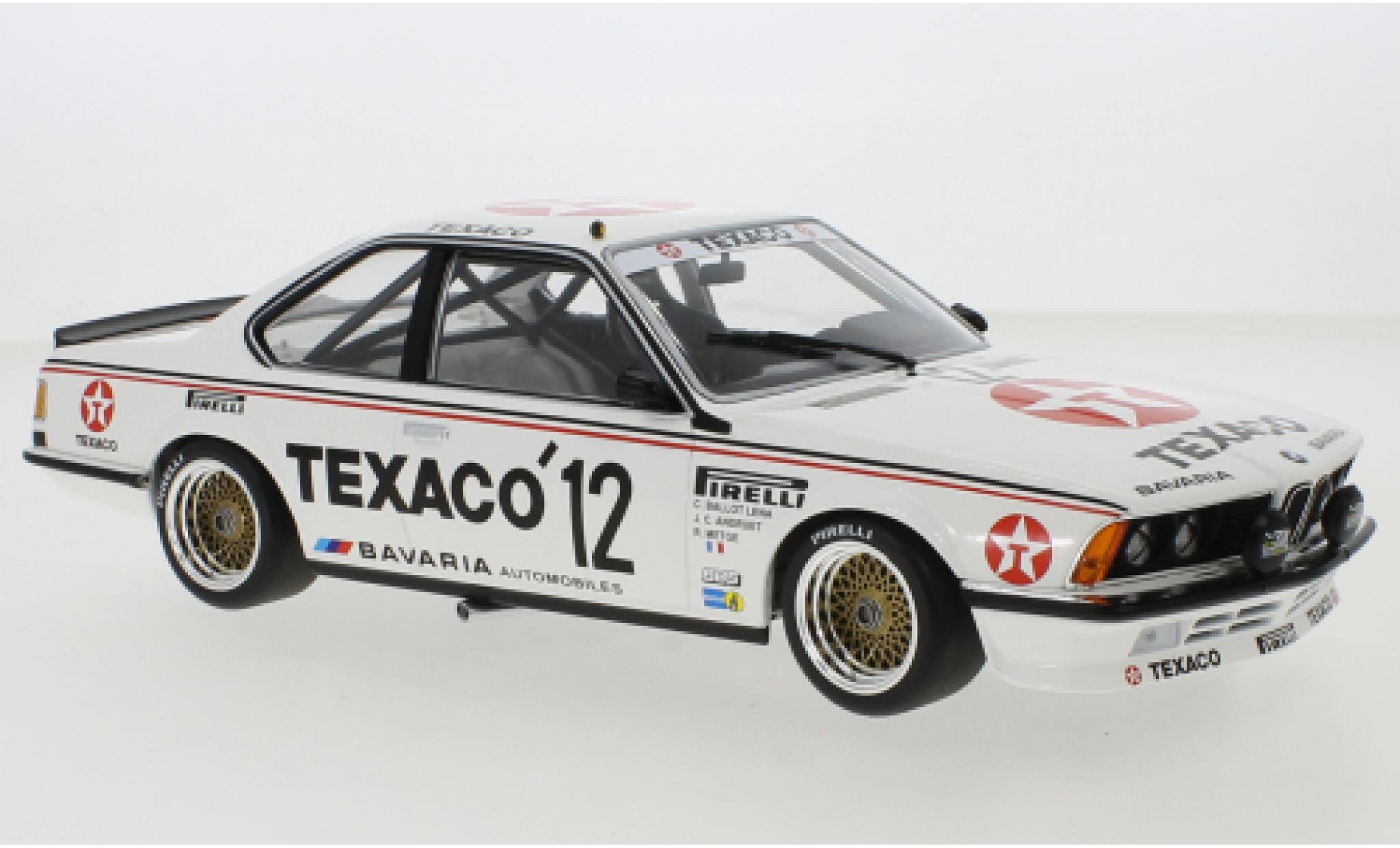 Bmw 635 1/18 Minichamps CSI No.12 Bavaria Automobiles Texaco 24h Spa 1985 modelauto