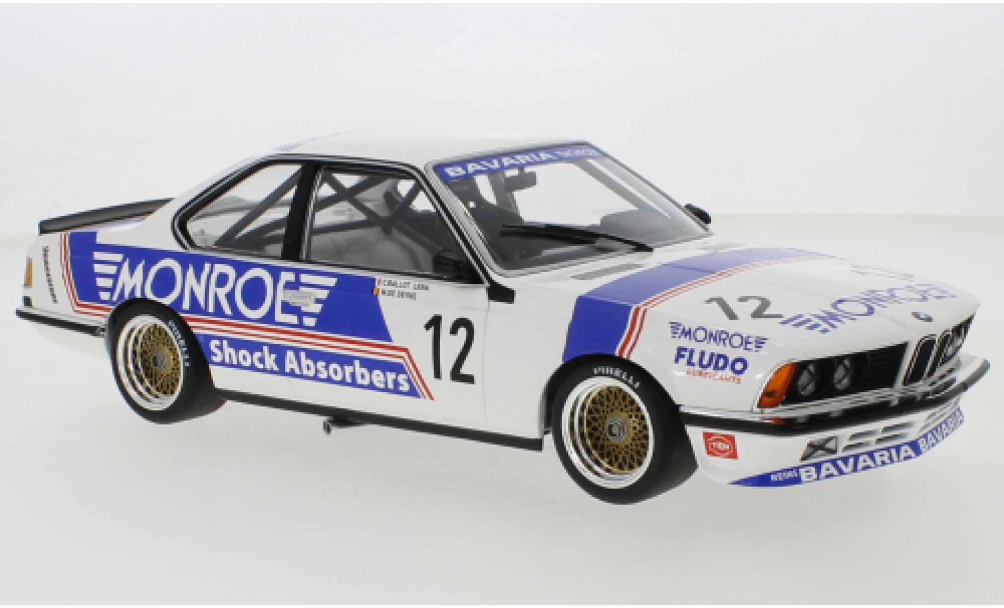 Bmw 635 1/18 Minichamps CSI No.12 Bavaria Motorsports Monroe 500km Monza 1985 modelauto
