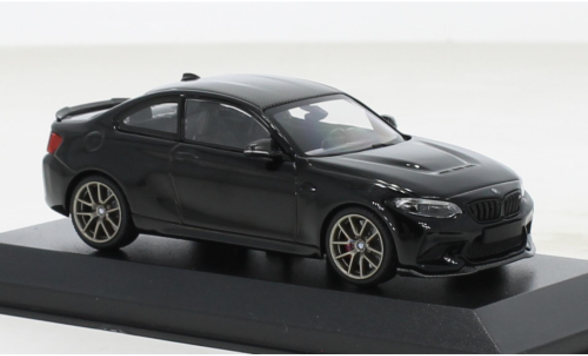 Bmw M2 1/43 Minichamps CS zwart 2020 modelauto