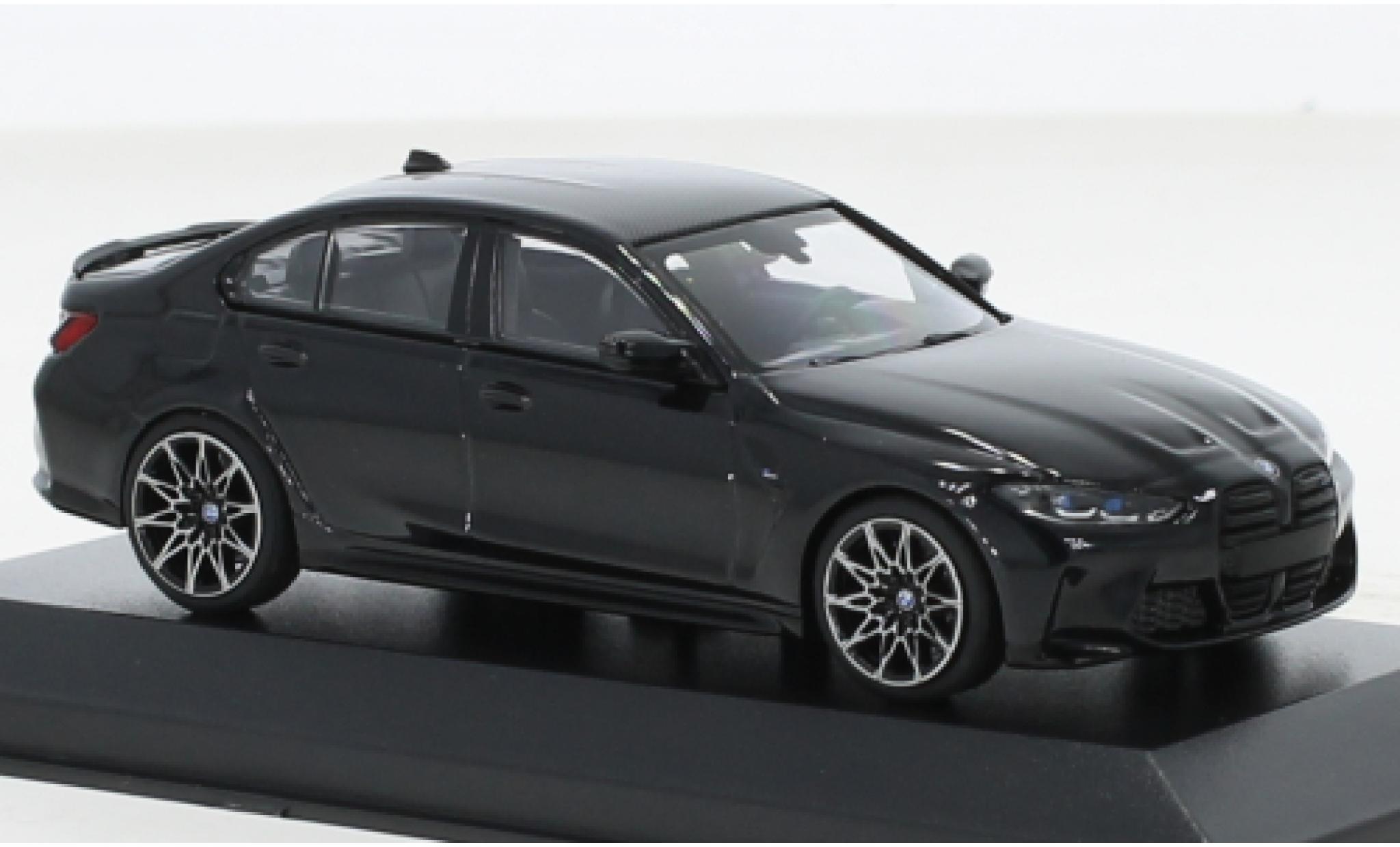 Bmw M3 1/43 Minichamps Competition (G80) zwart 2020 modelauto