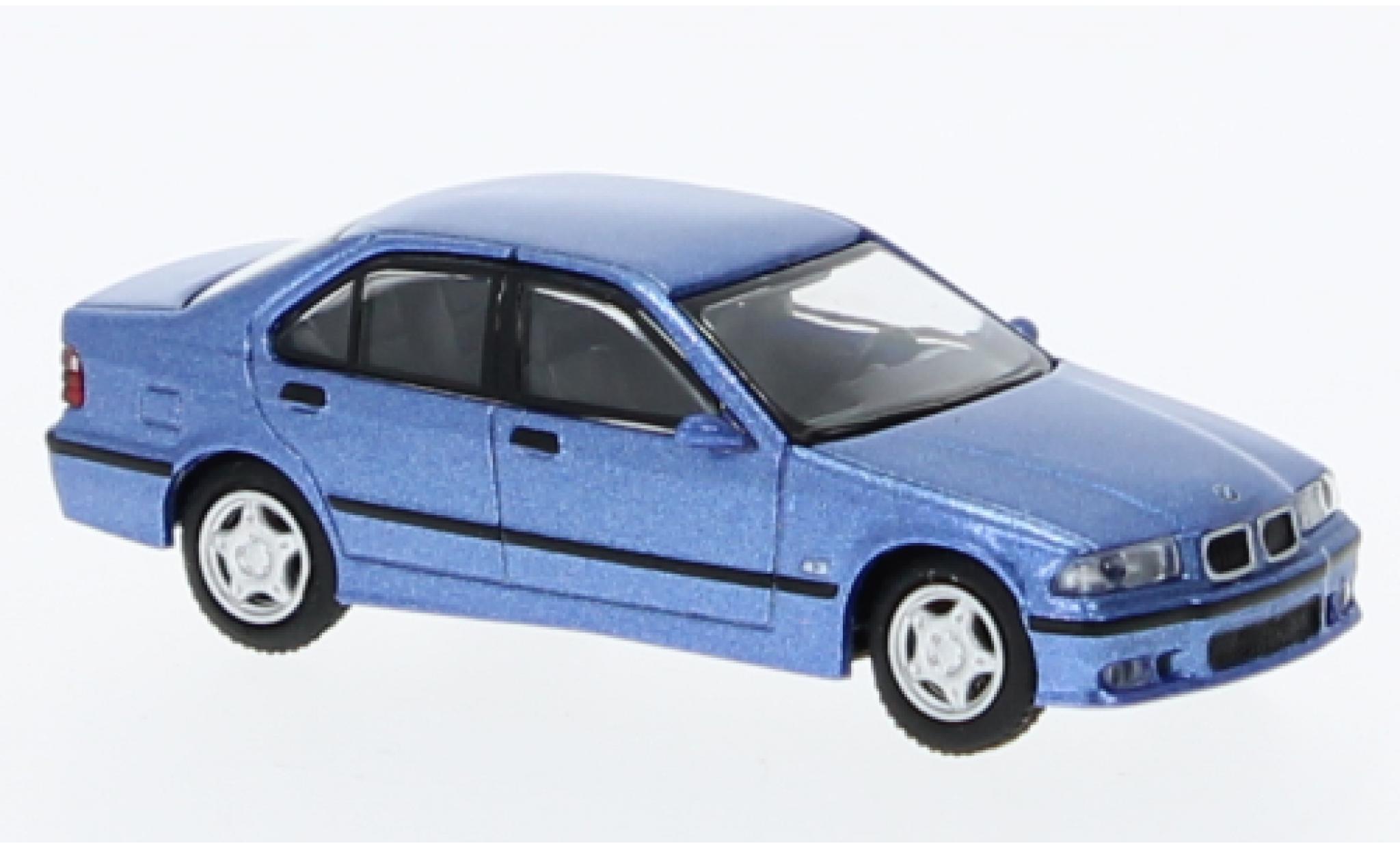Bmw M3 1/87 Minichamps (E36) metallic blauw 1994 modelauto