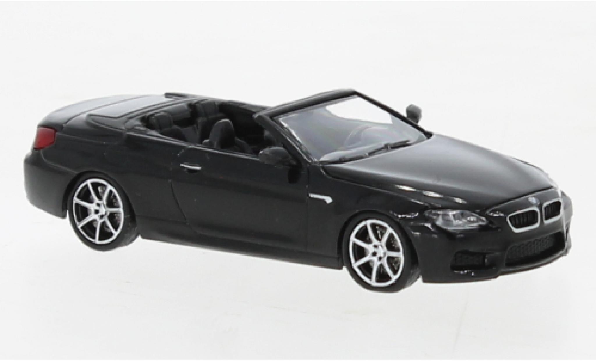 Bmw M6 1/87 Minichamps Cabrio metallic zwart 2015 modelauto