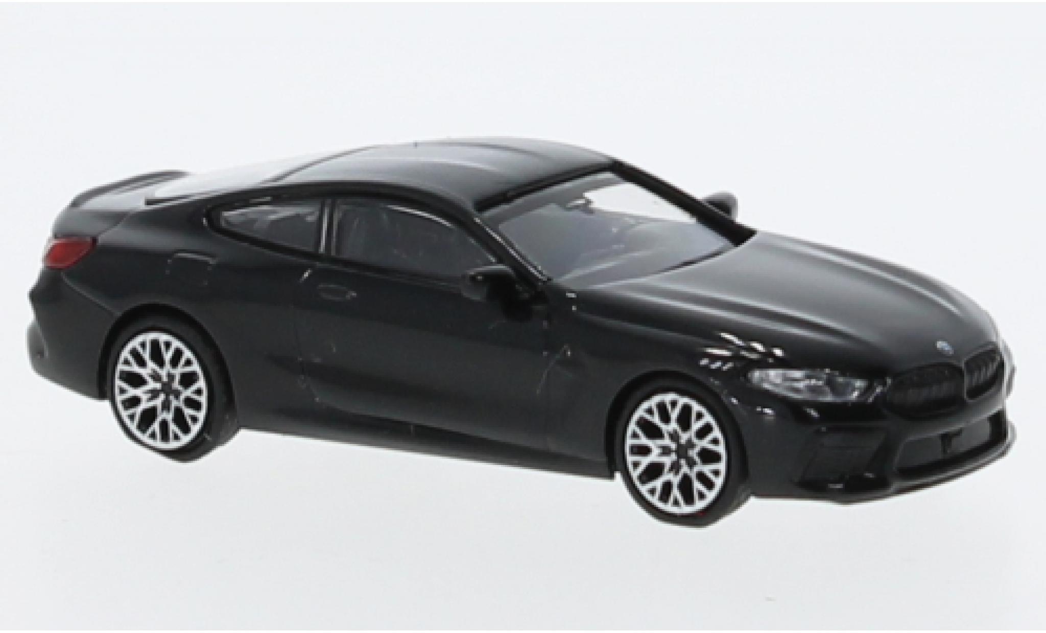 Bmw M8 1/87 Minichamps Competition Coupe (F92) metallic zwart 2019 modelauto