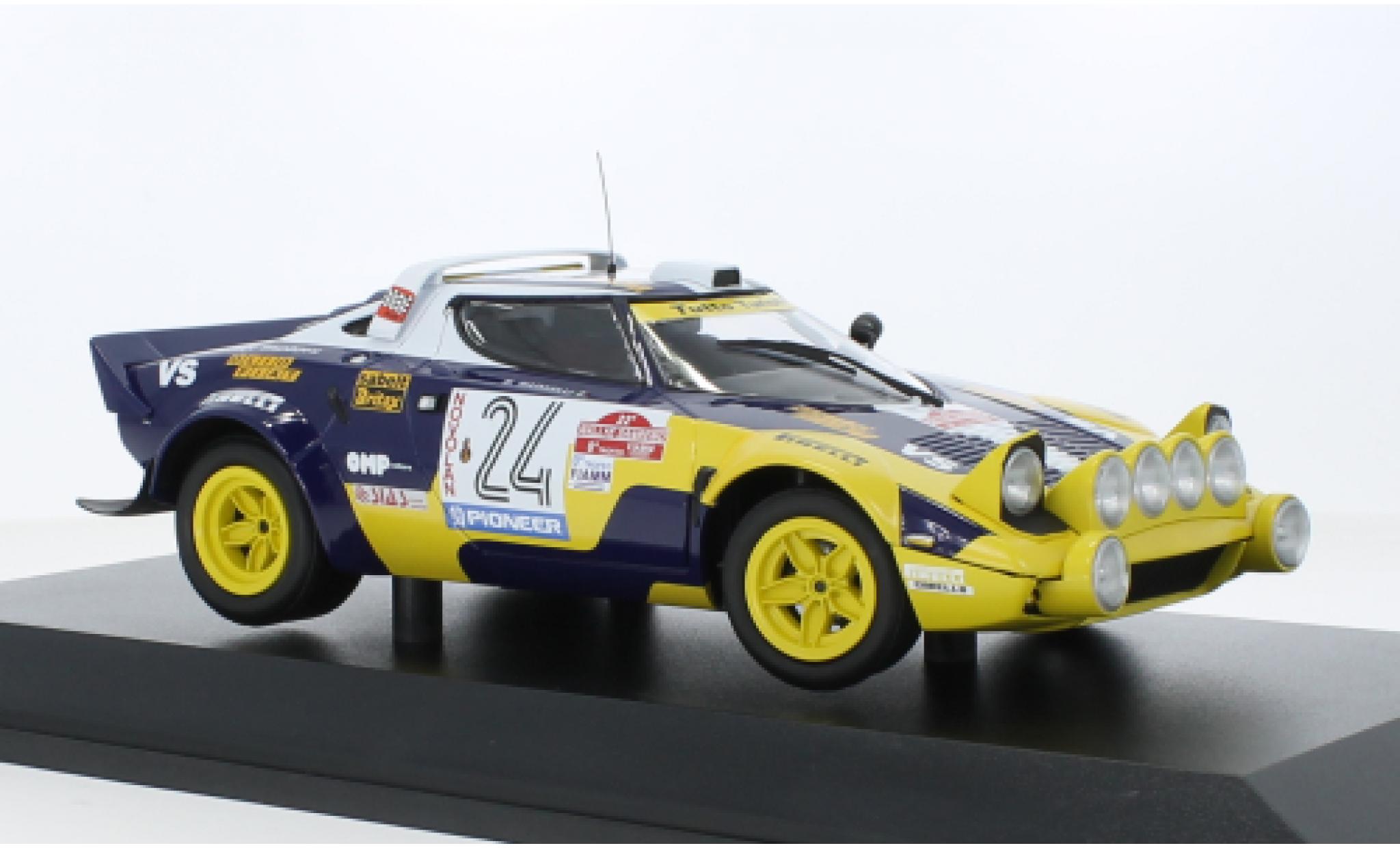 Lancia Stratos 1/18 Minichamps HF No.24 Grifone Sias Olio Fiat Rallye WM Rallye San Remo 1980 modelauto