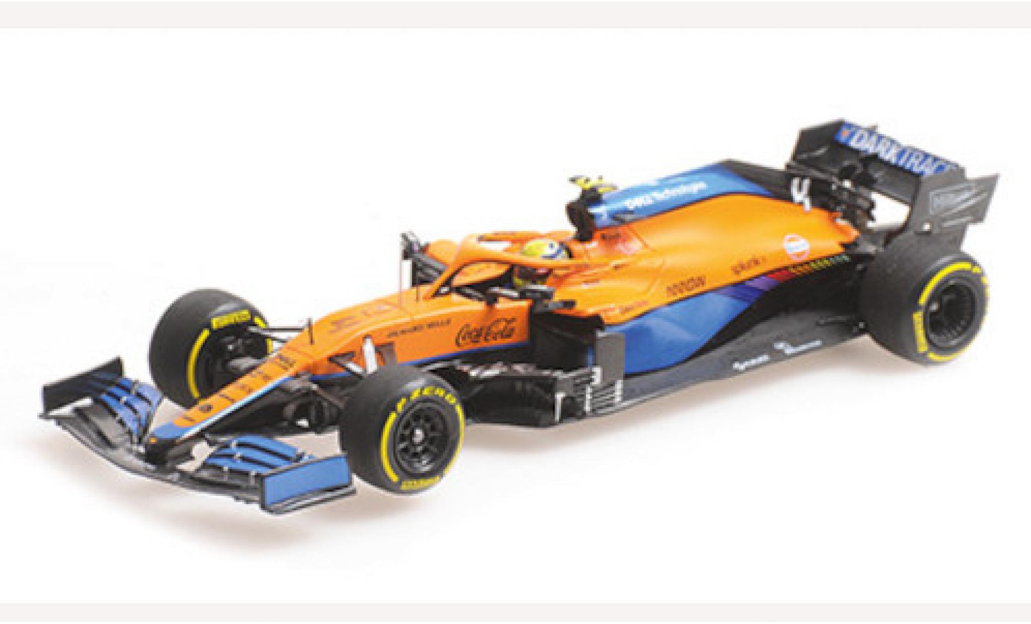 McLaren F1 1/43 Minichamps MCL35M No.4 Team formule 1 GP Bahrain 2021 modelauto